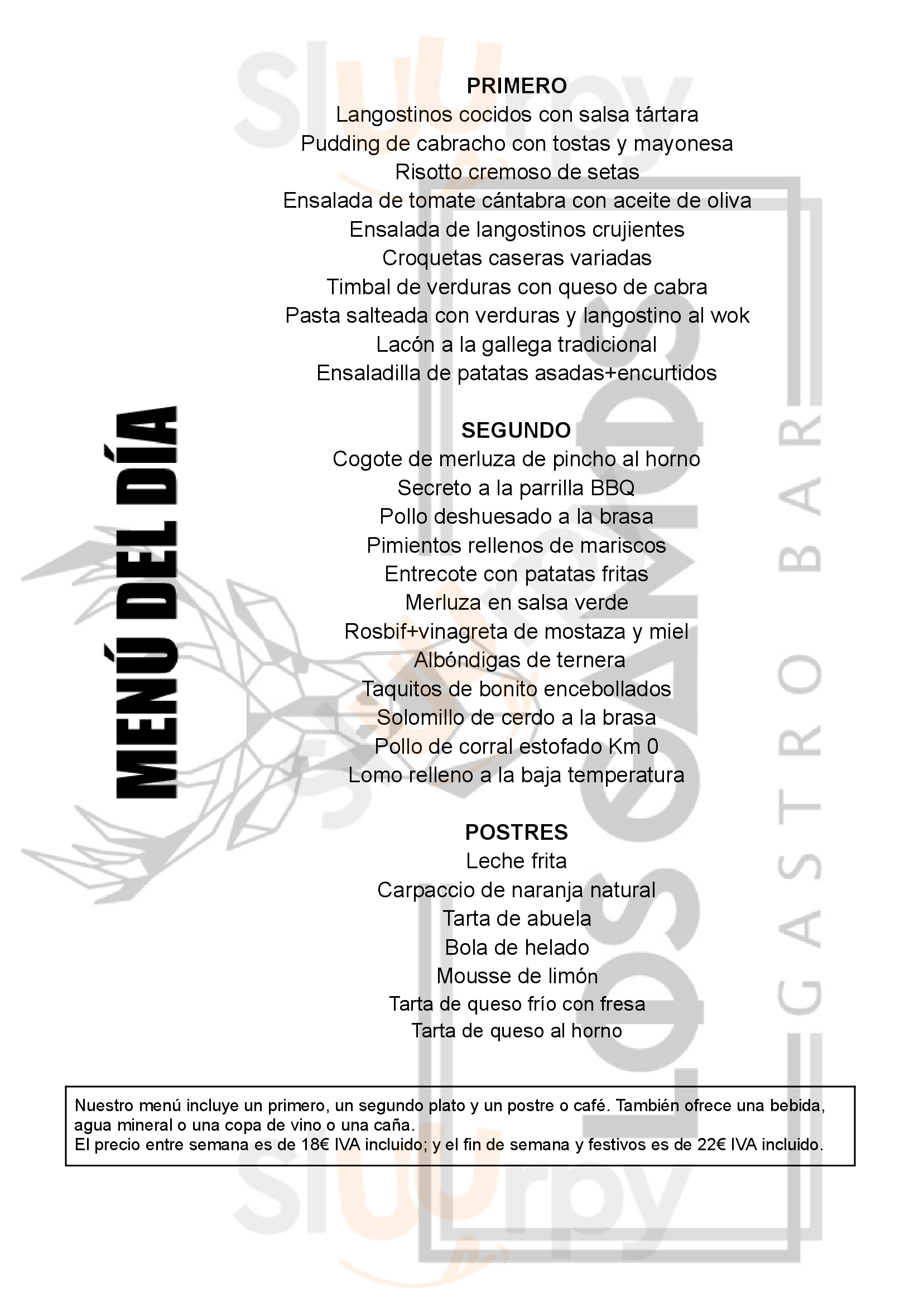 Los Gamos Renedo de Piélagos Menu - 1