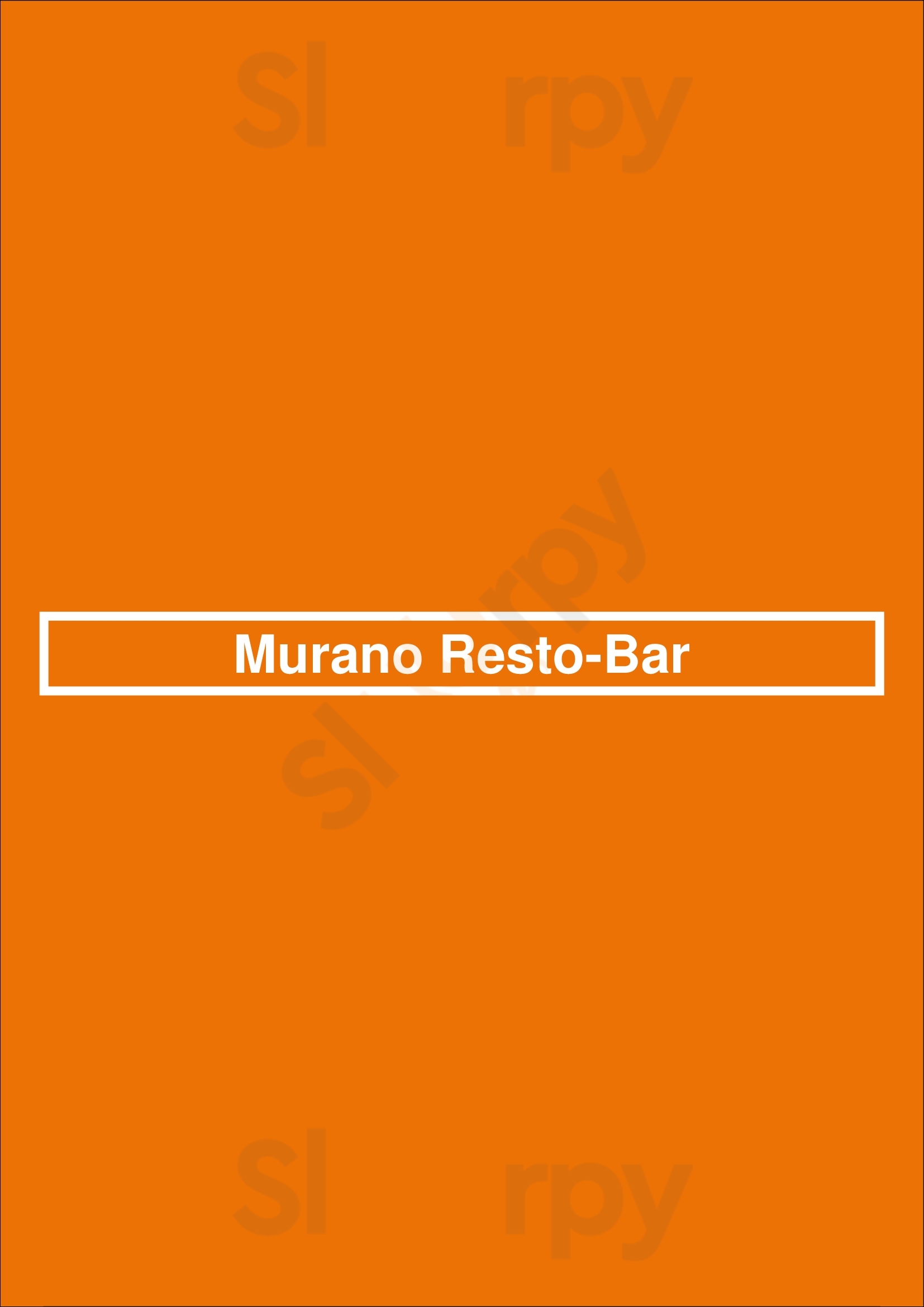 Murano Resto-bar Madrid Menu - 1