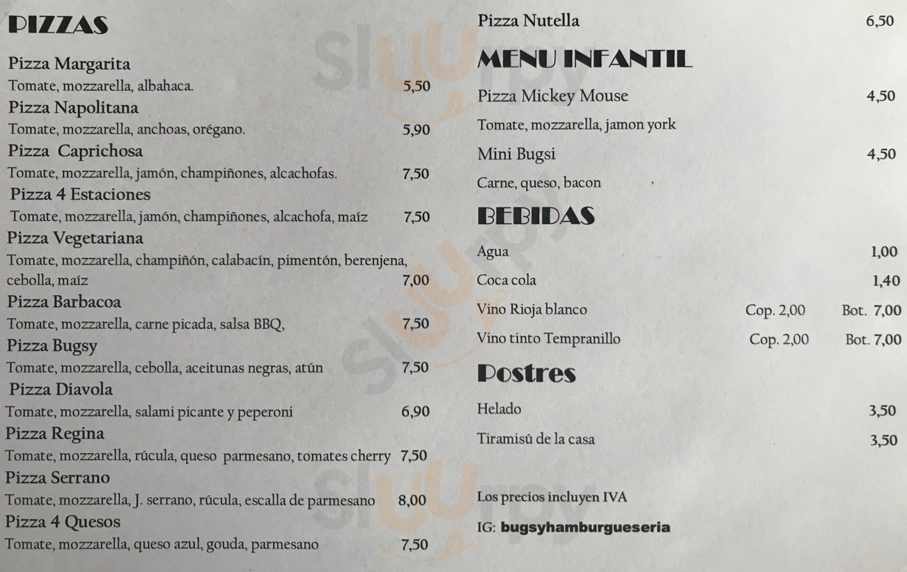 Bugsy Hambuegueseria Pizzeria Artesanal