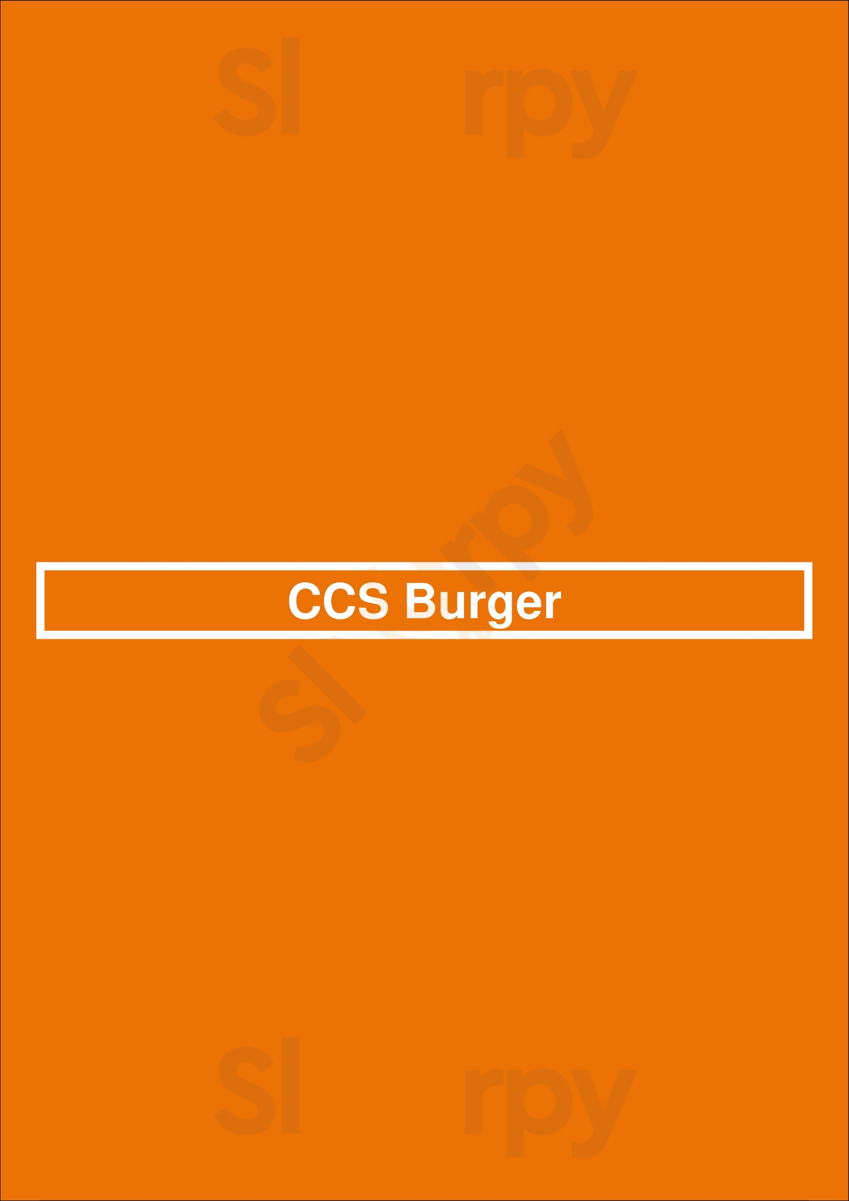 Ccs Burger Madrid Menu - 1