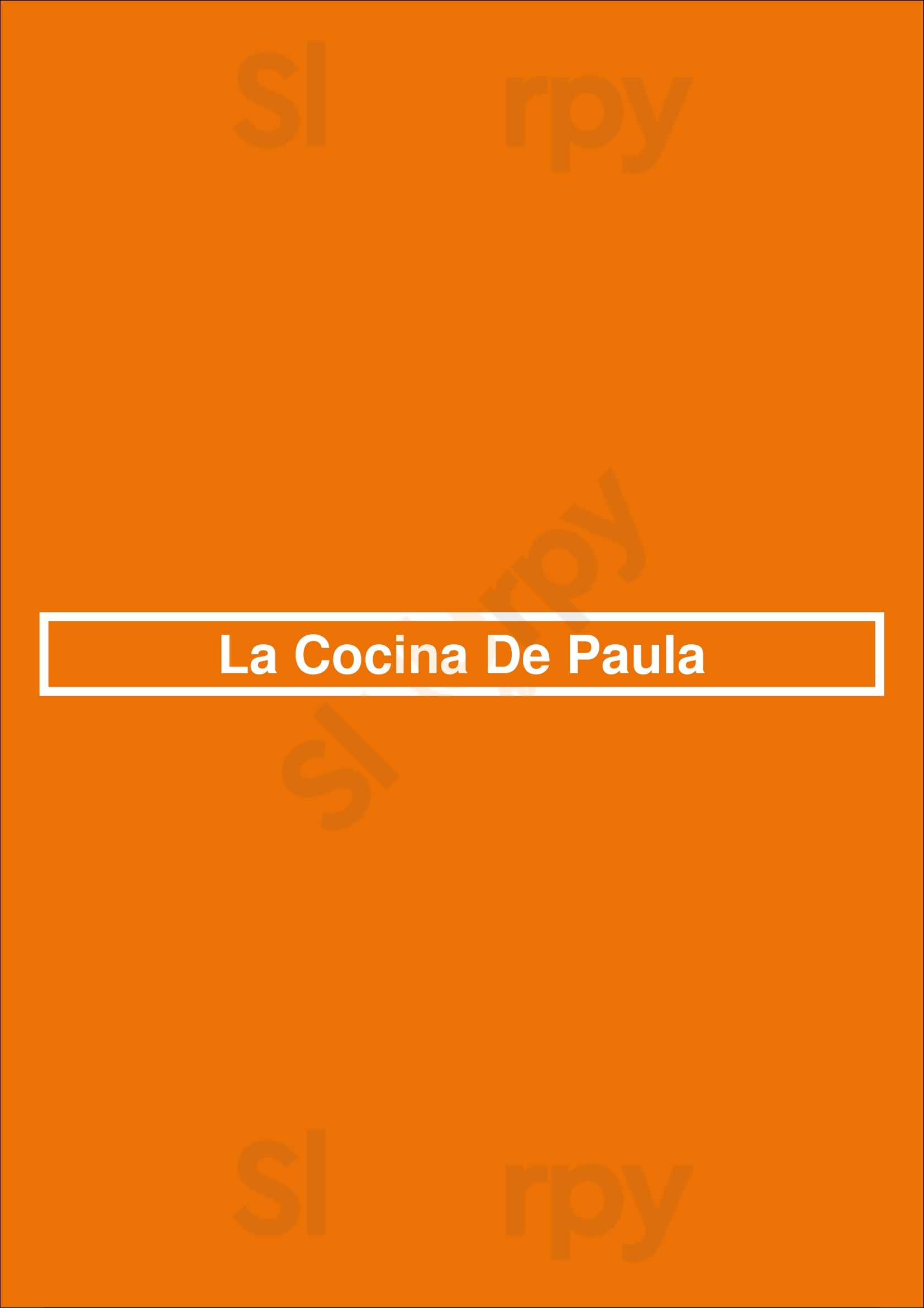 La Cocina De Paula Madrid Menu - 1