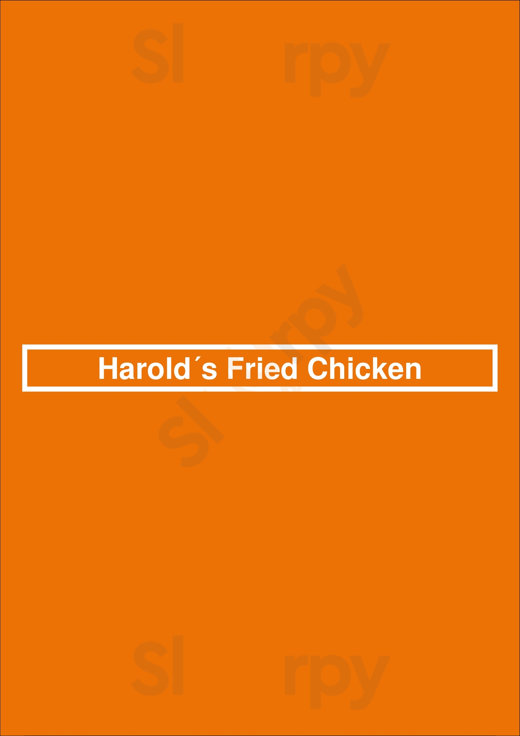 Harold´s Fried Chicken Madrid Menu - 1