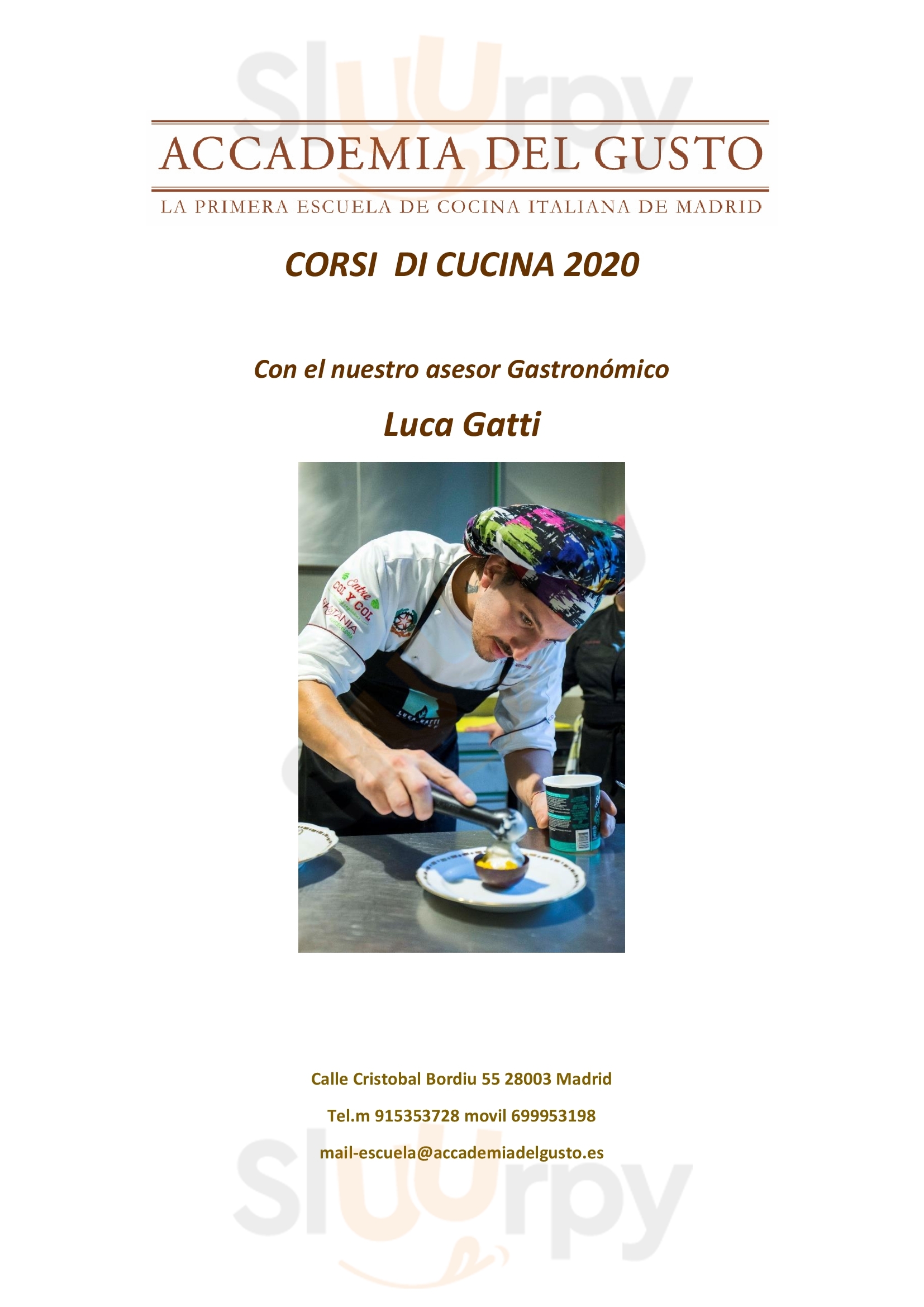 Accademia Del Gusto Madrid Menu - 1