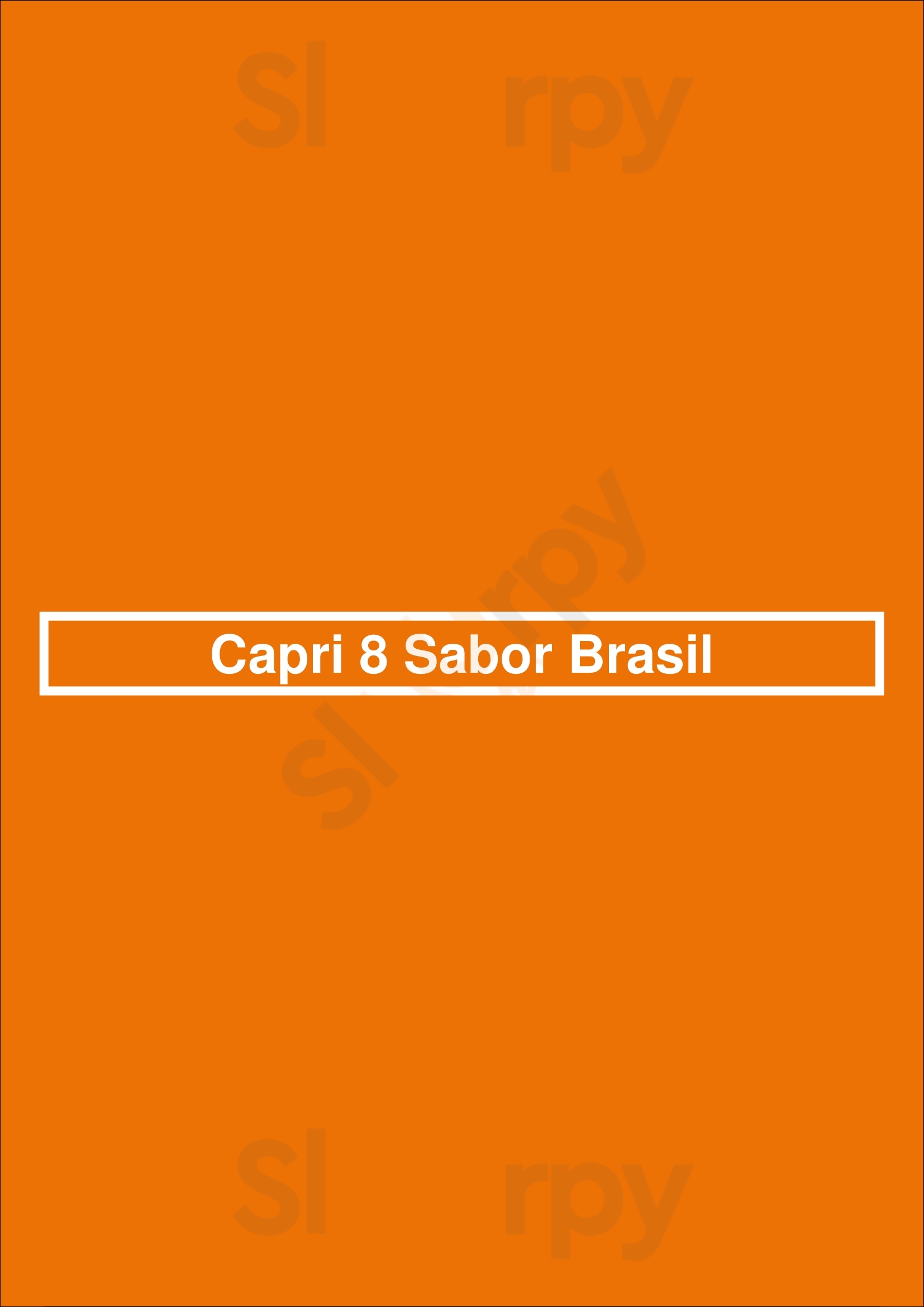 Capri 8 Sabor Brasil Madrid Menu - 1