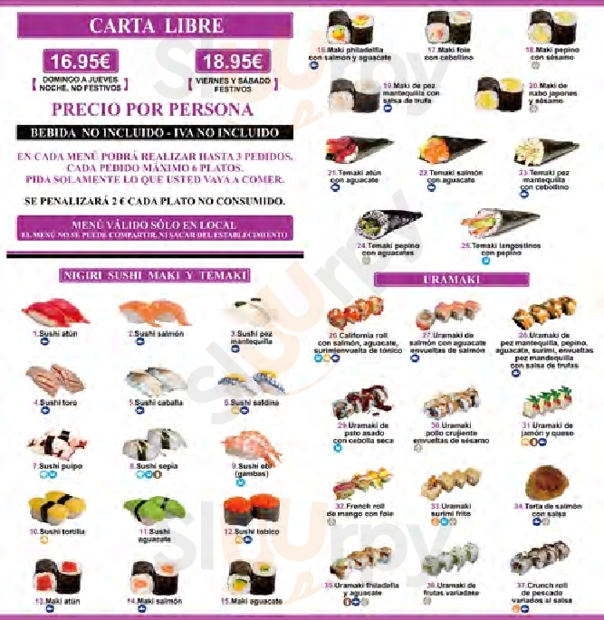 Tei Sushi Bar Madrid Menu - 1