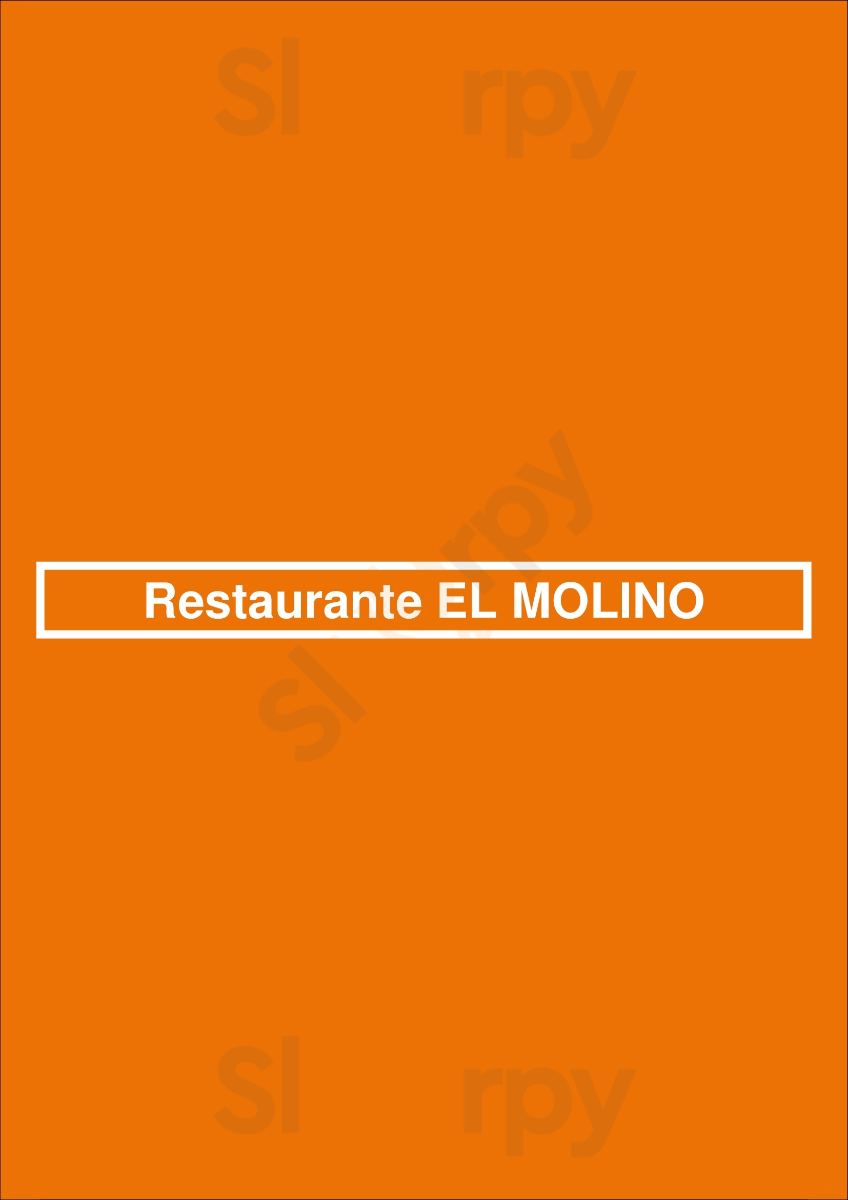 Restaurante El Molino Madrid Menu - 1