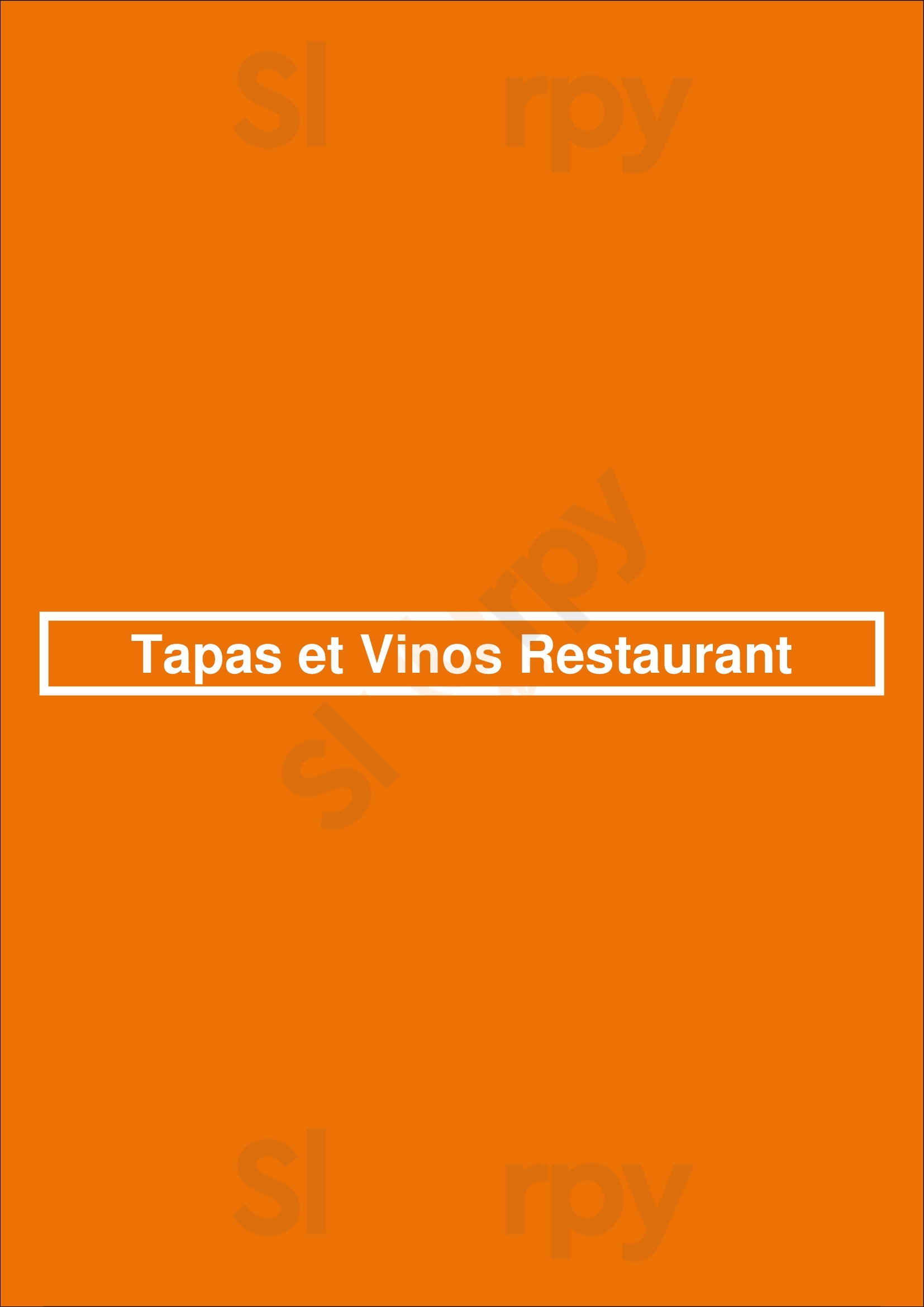 Tapas Et Vinos Restaurant Nantes Menu - 1