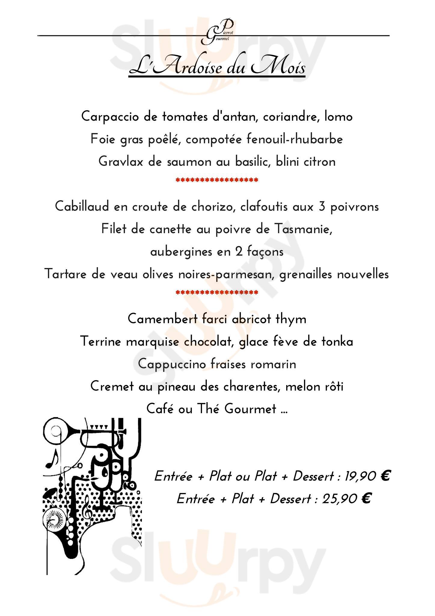 Pierrot Gourmet Nantes Menu - 1