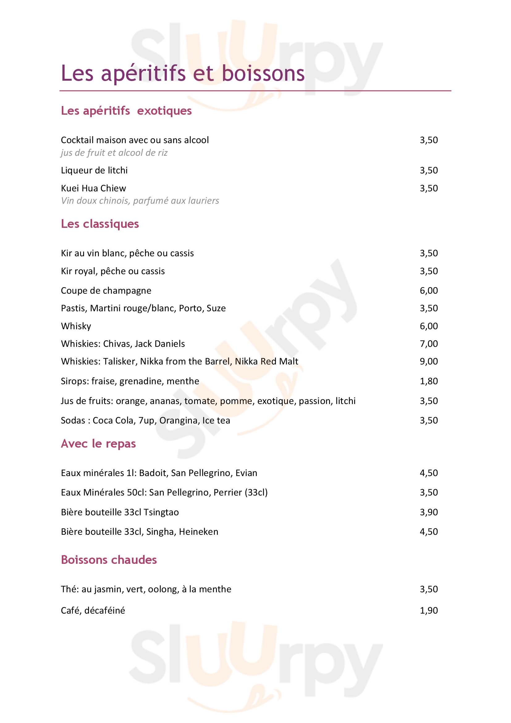 Le Phnom Penh Grenoble Menu - 1