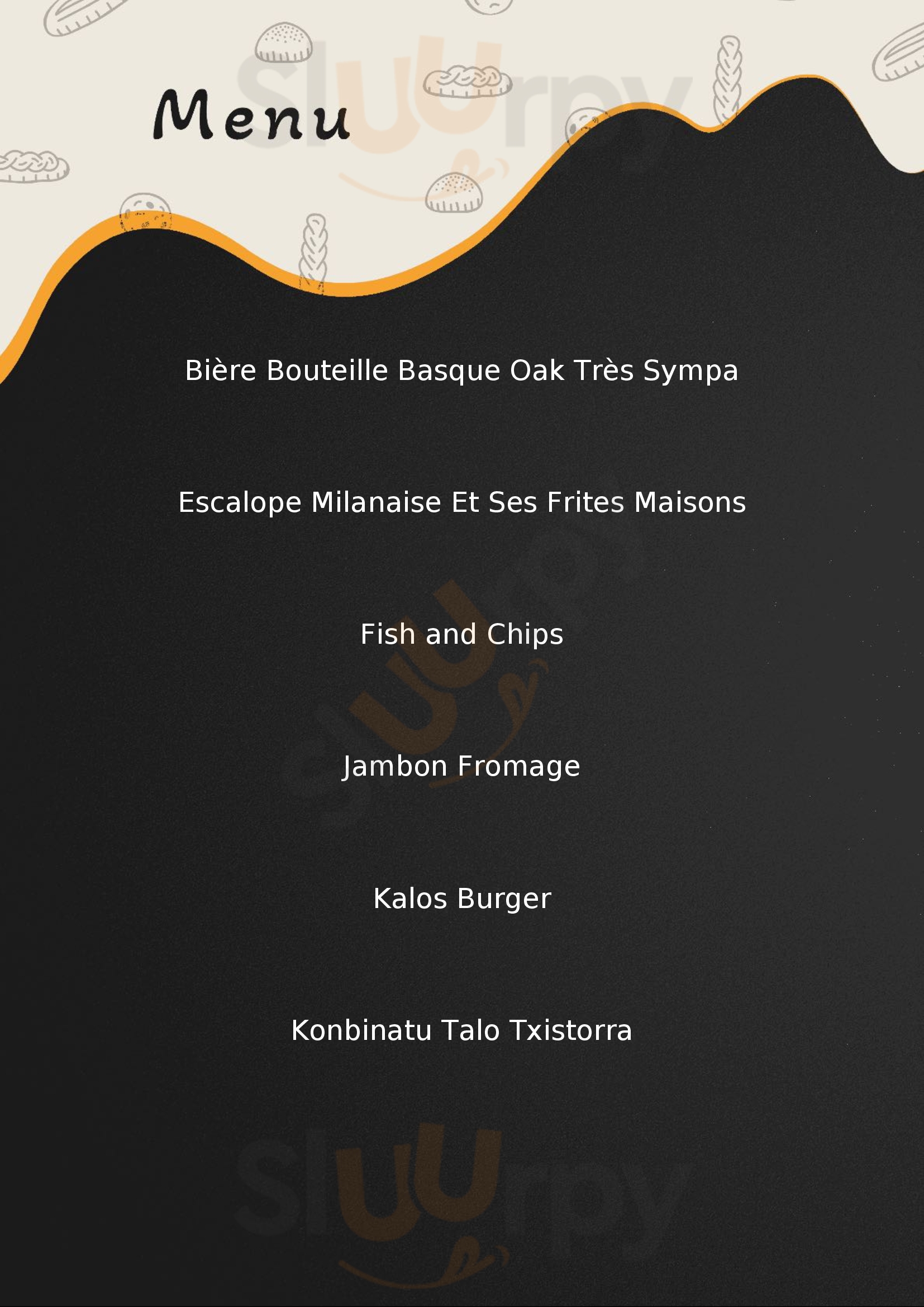 Restaurant Kalostrape Bayonne Bayonne Menu - 1