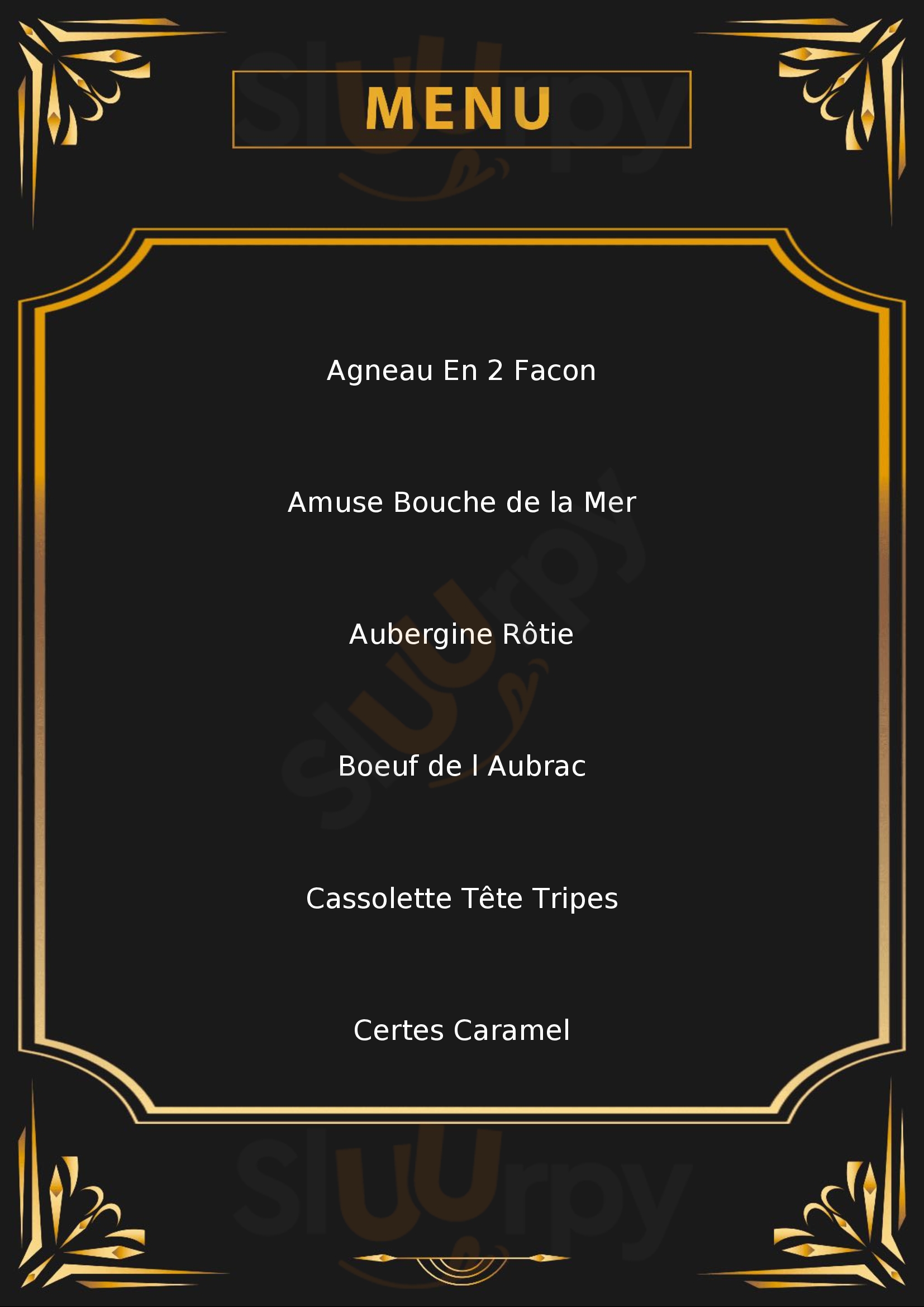 La Pente Douce Toulouse Menu - 1