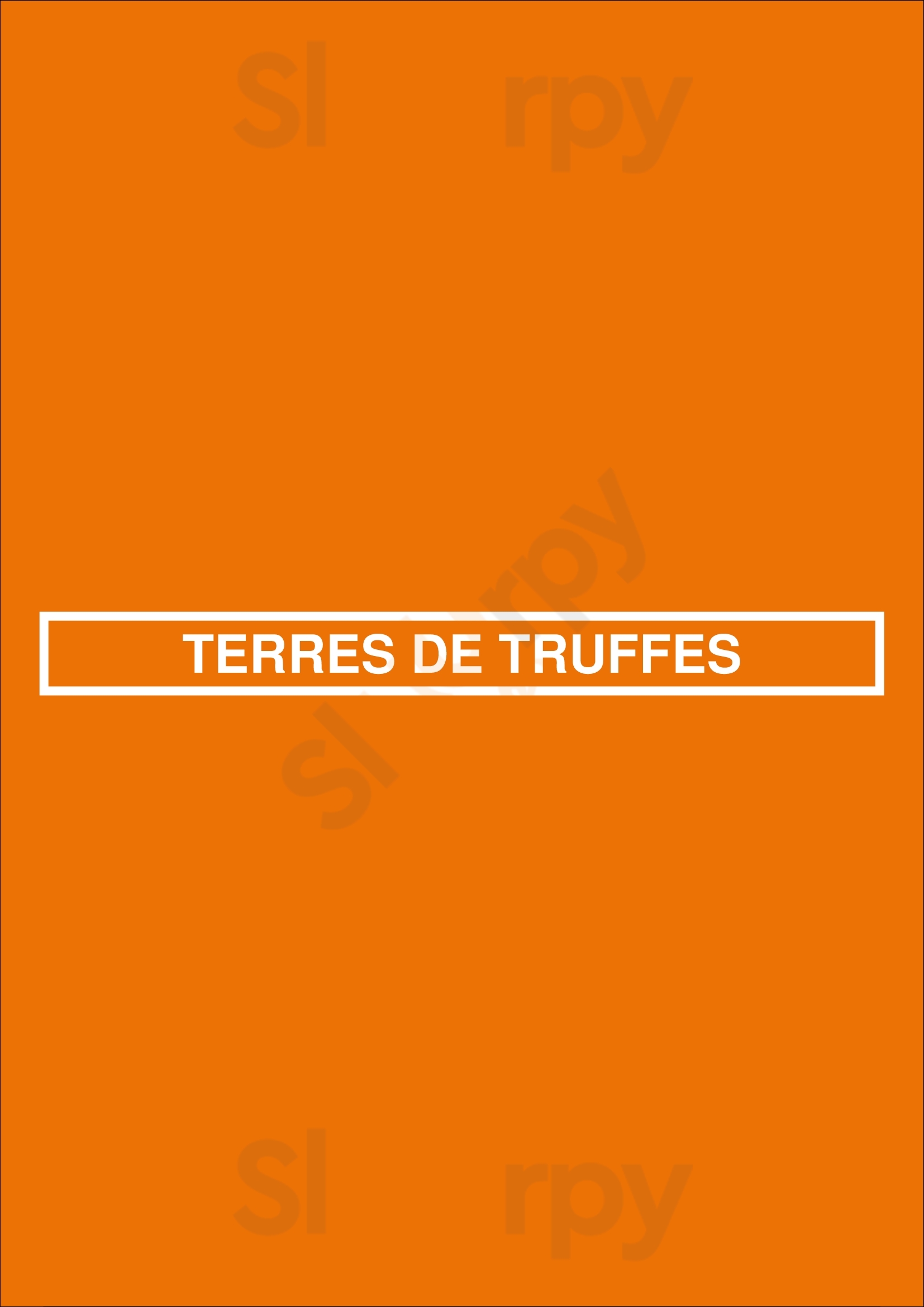 Terres De Truffes Nice Menu - 1