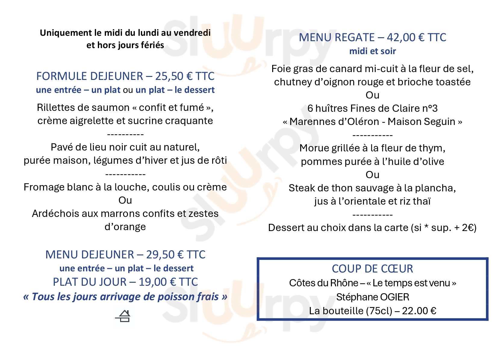 Jols Gerland Lyon Menu - 1