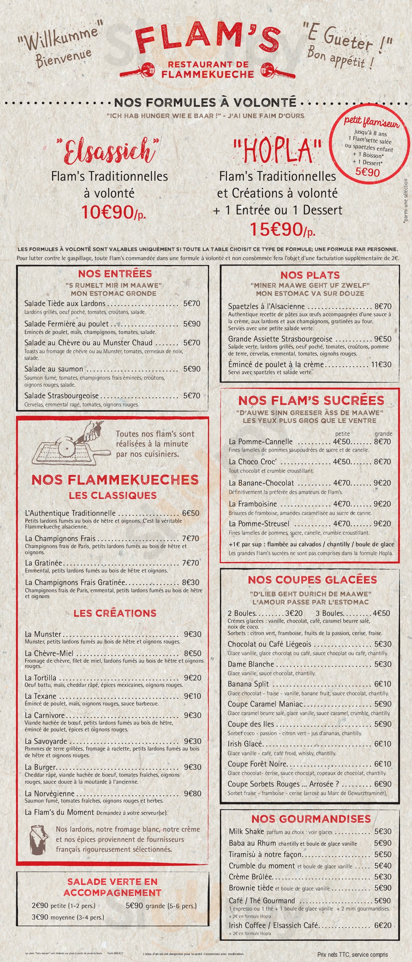 Flam's Vendenheim Vendenheim Menu - 1