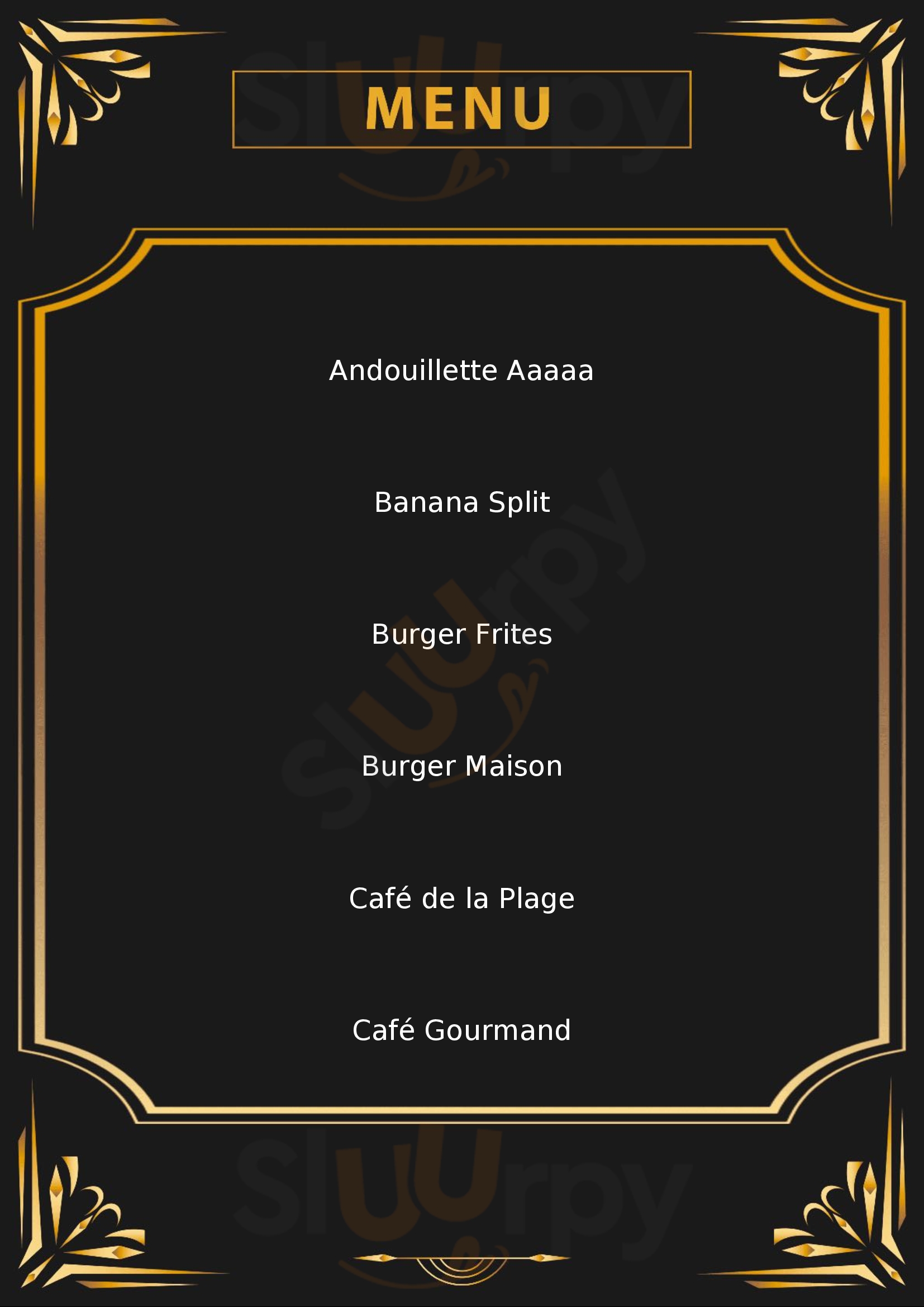 Brasserie Café De La Plage Ciboure Ciboure Menu - 1