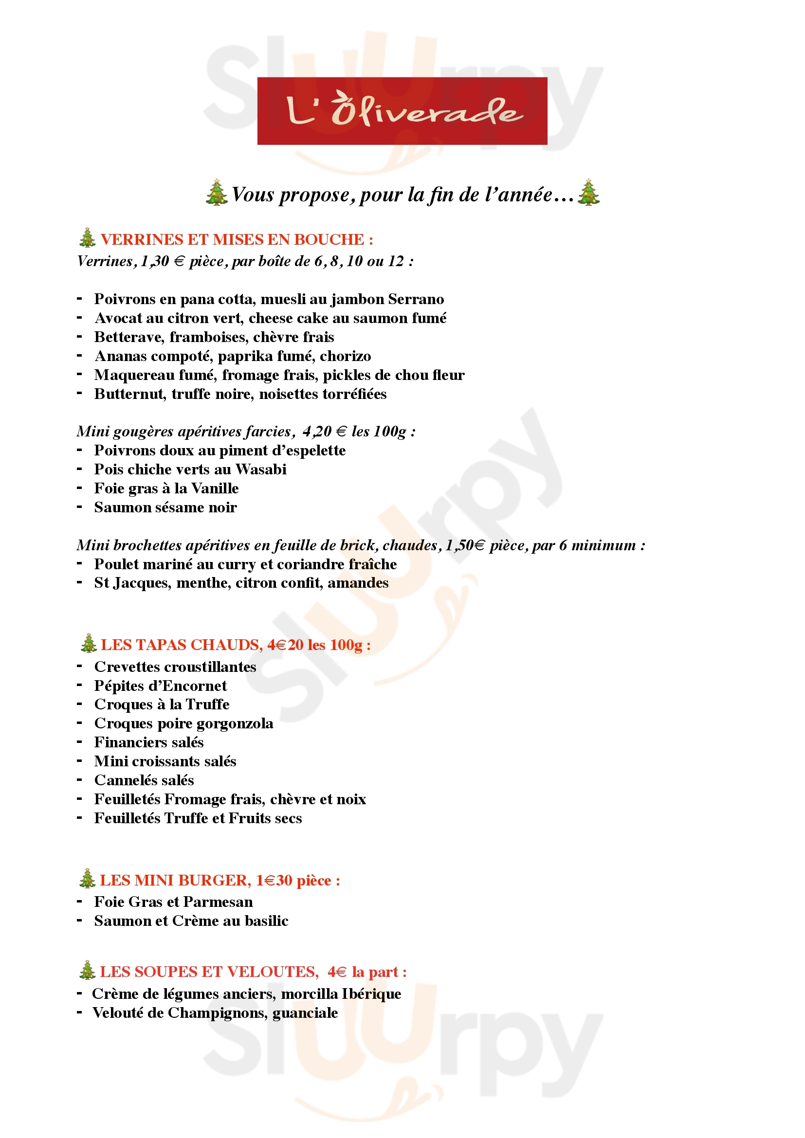 Main Menu - L'oliverade