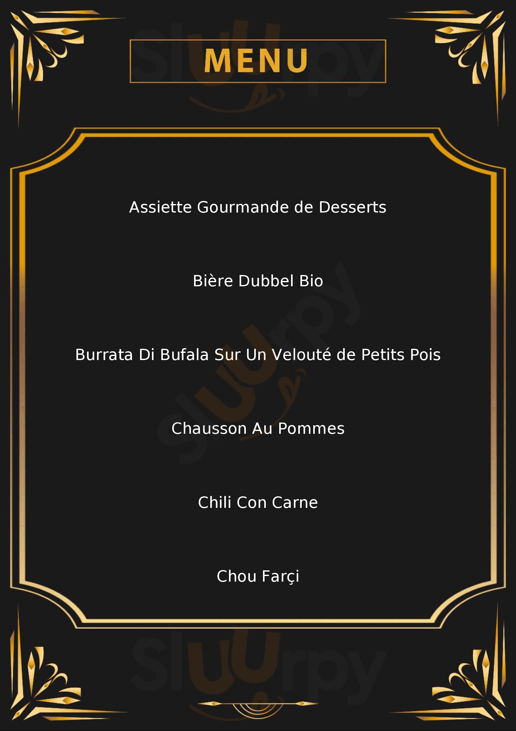 L'oiseau Sur Sa Branche Lyon Menu - 1