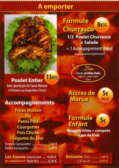 Chicken Yl's Montpellier Menu - 1