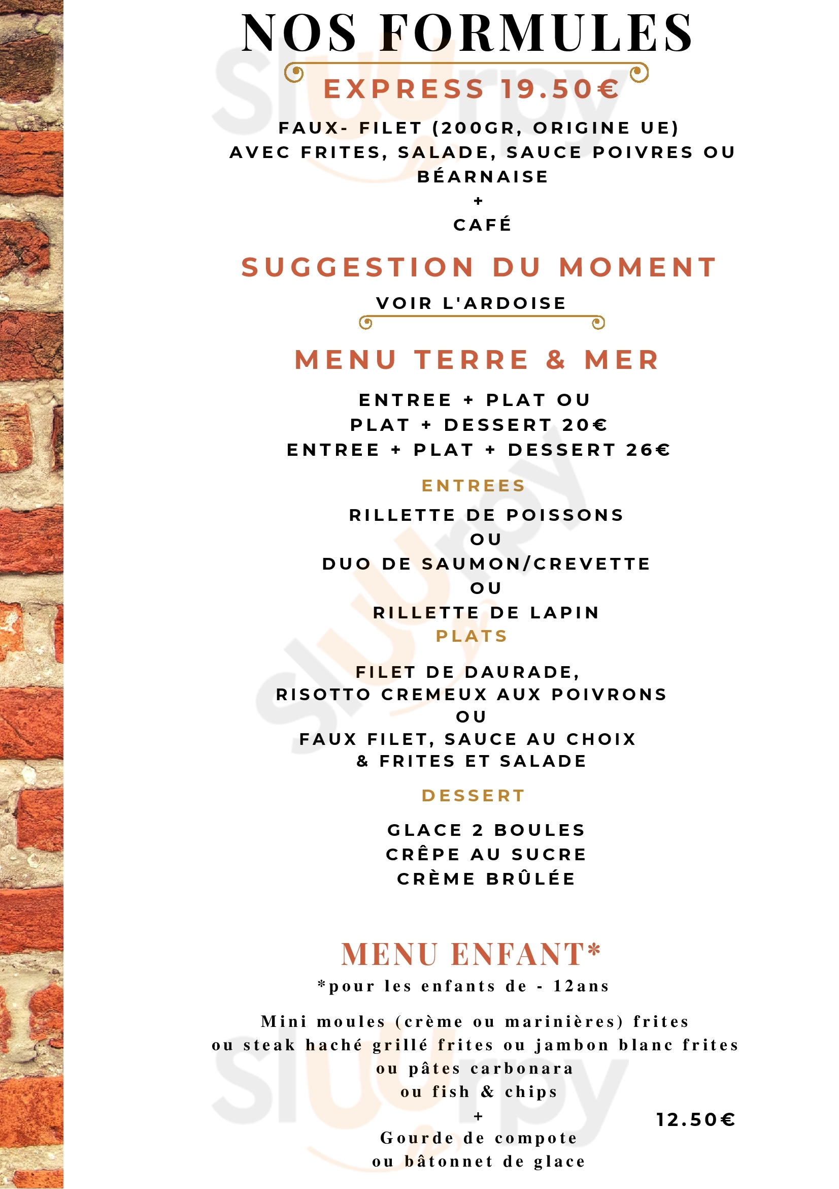 Le Hasting's Cabourg Menu - 1