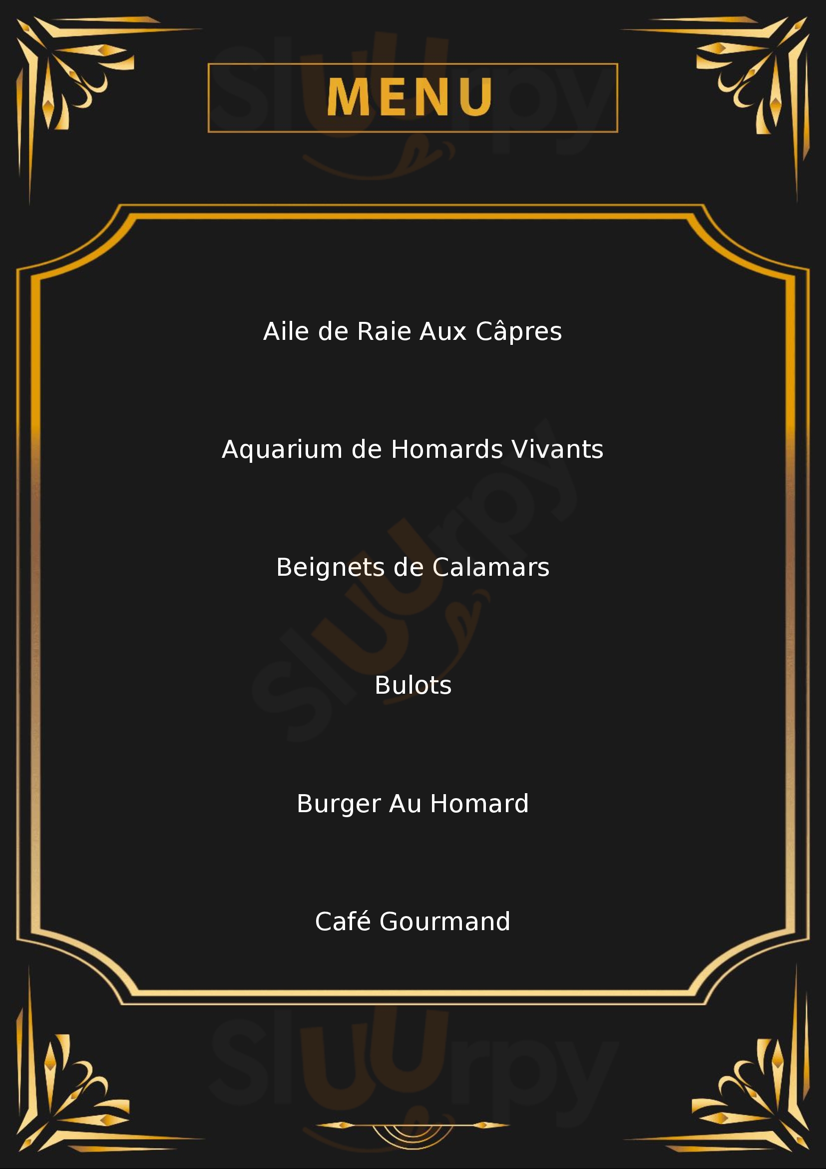 Restaurant Le Homard Bleu Etretat Menu - 1