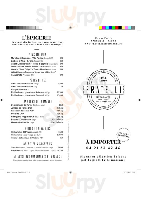 Fratelli Ristorante Marsiglia, Marseille