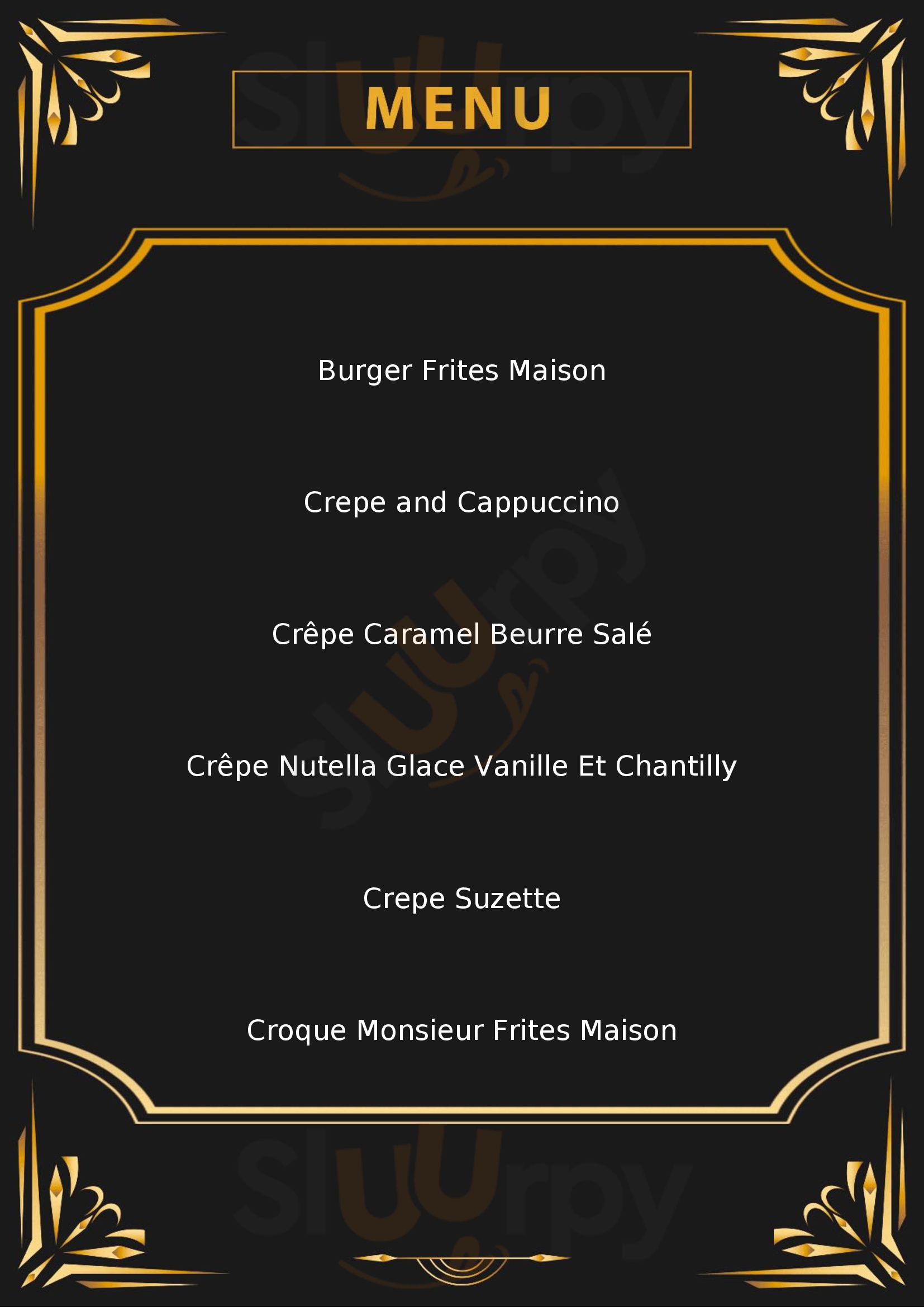 Creperie De La Plage Arromanches-les-Bains Menu - 1