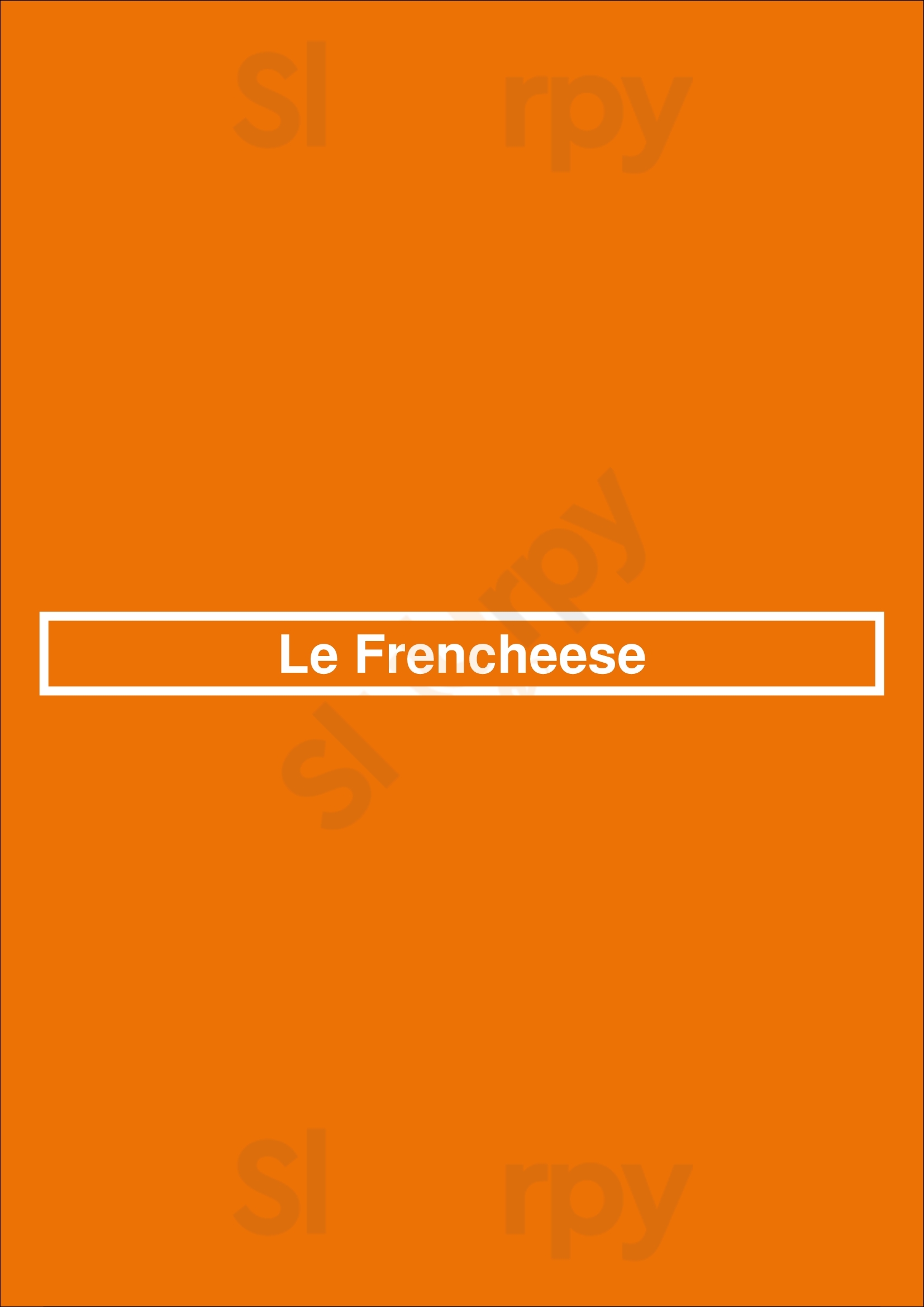 Le Frencheese Nantes Menu - 1