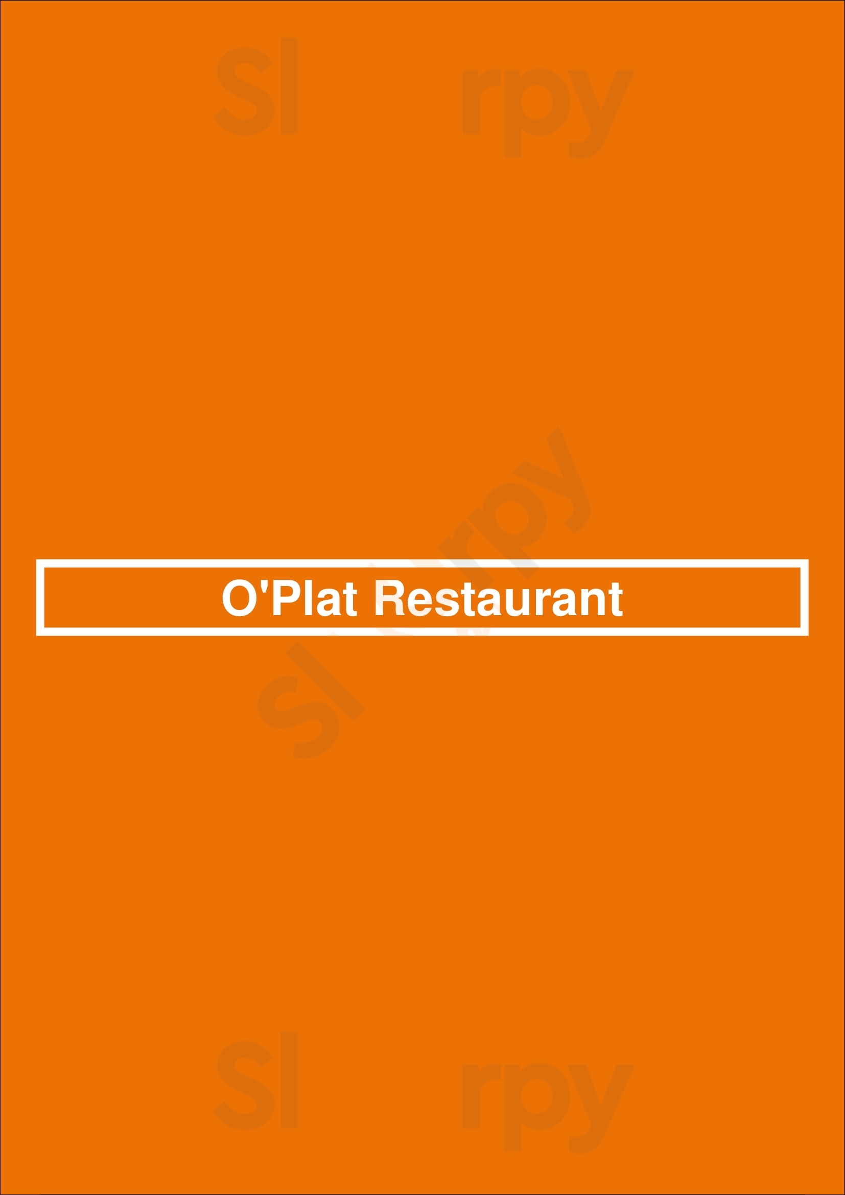 O'plat Restaurant Strasbourg Menu - 1