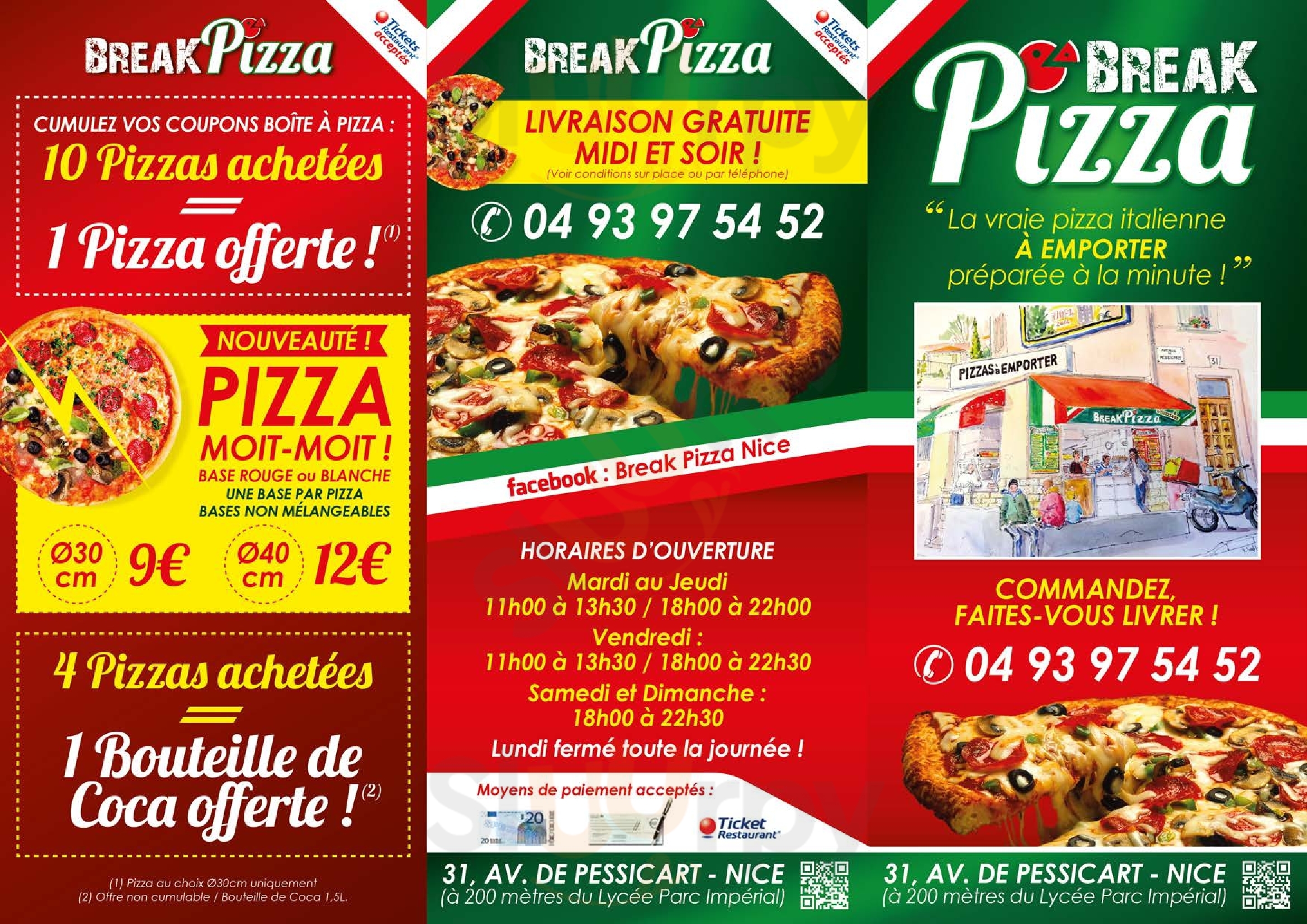 Break Pizza Nice Menu - 1