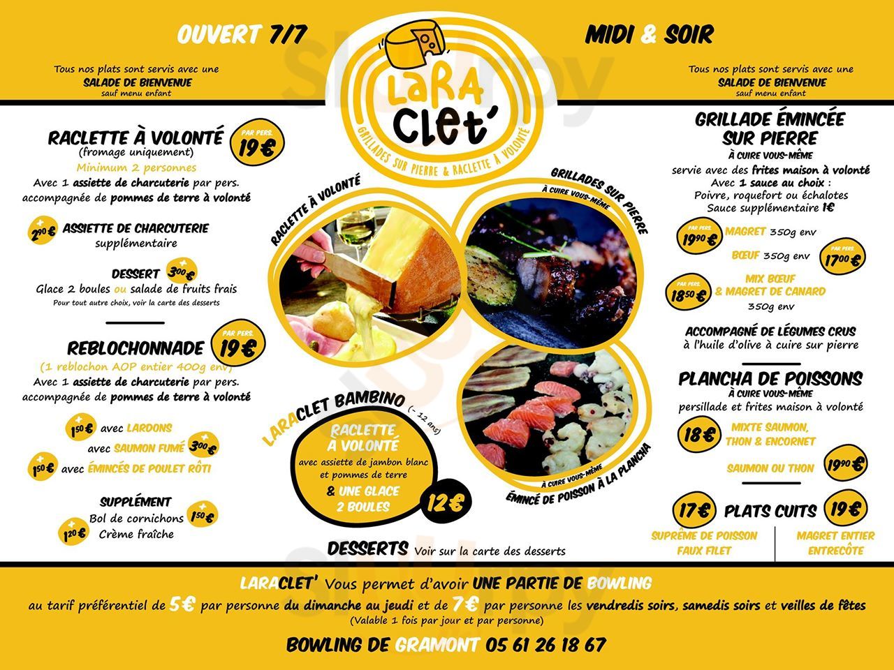 Laraclet' Toulouse Menu - 1