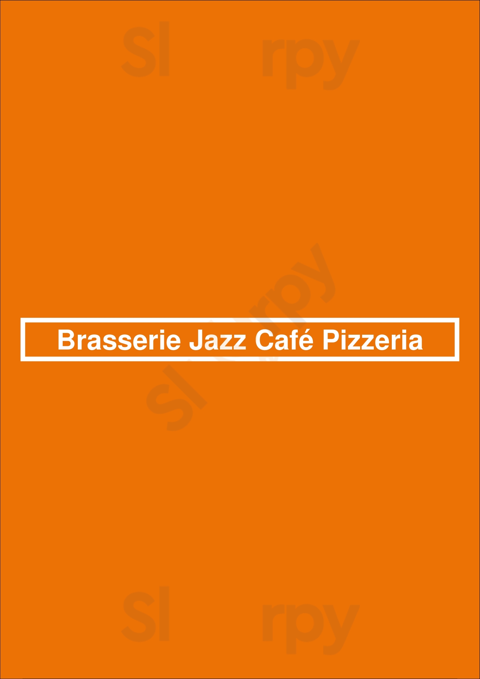 Brasserie Jazz Café Pizzeria Nice Menu - 1