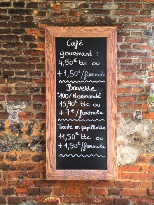 Café Du Centre menu