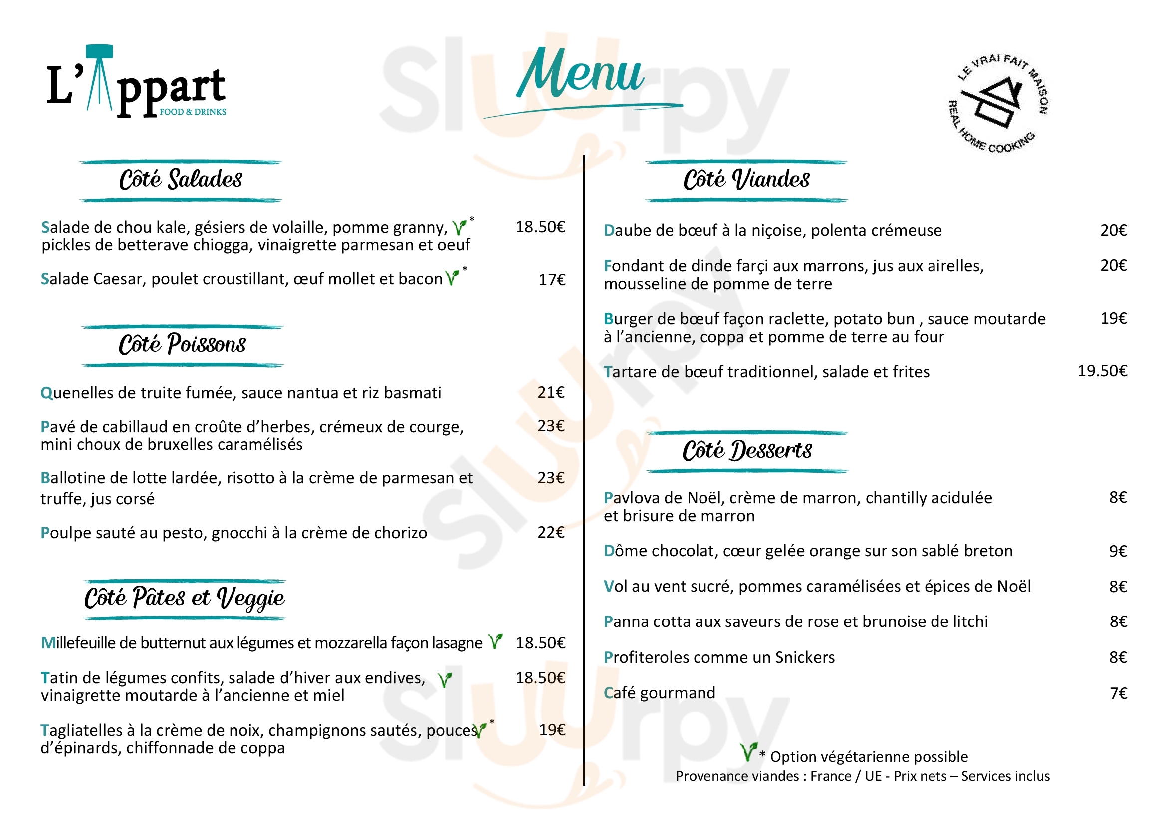 Main Menu - Le Majestic