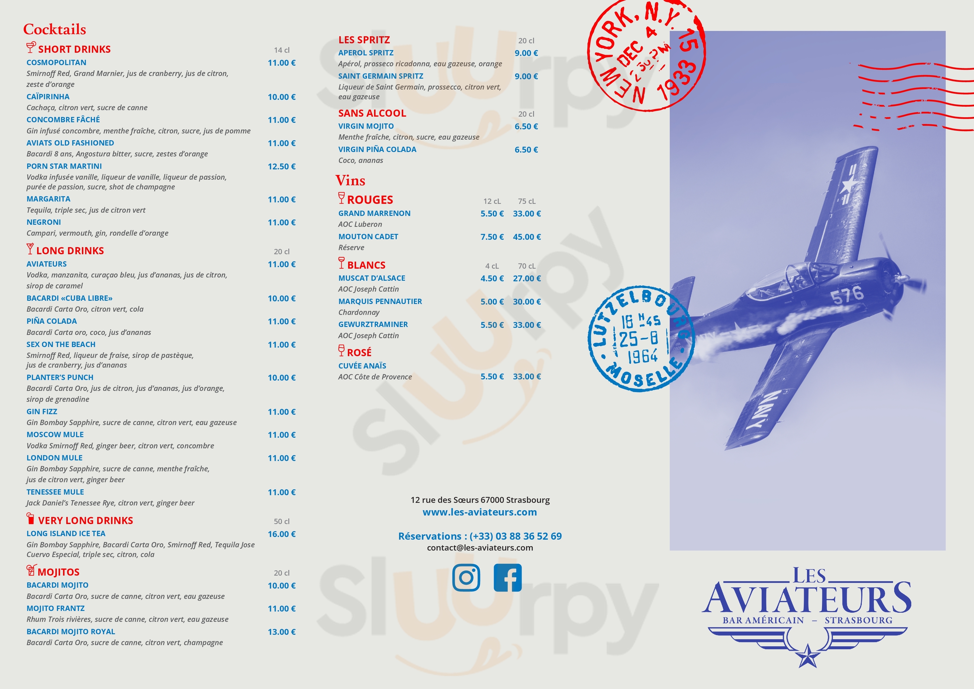 Bar Les Aviateurs Strasbourg Menu - 1