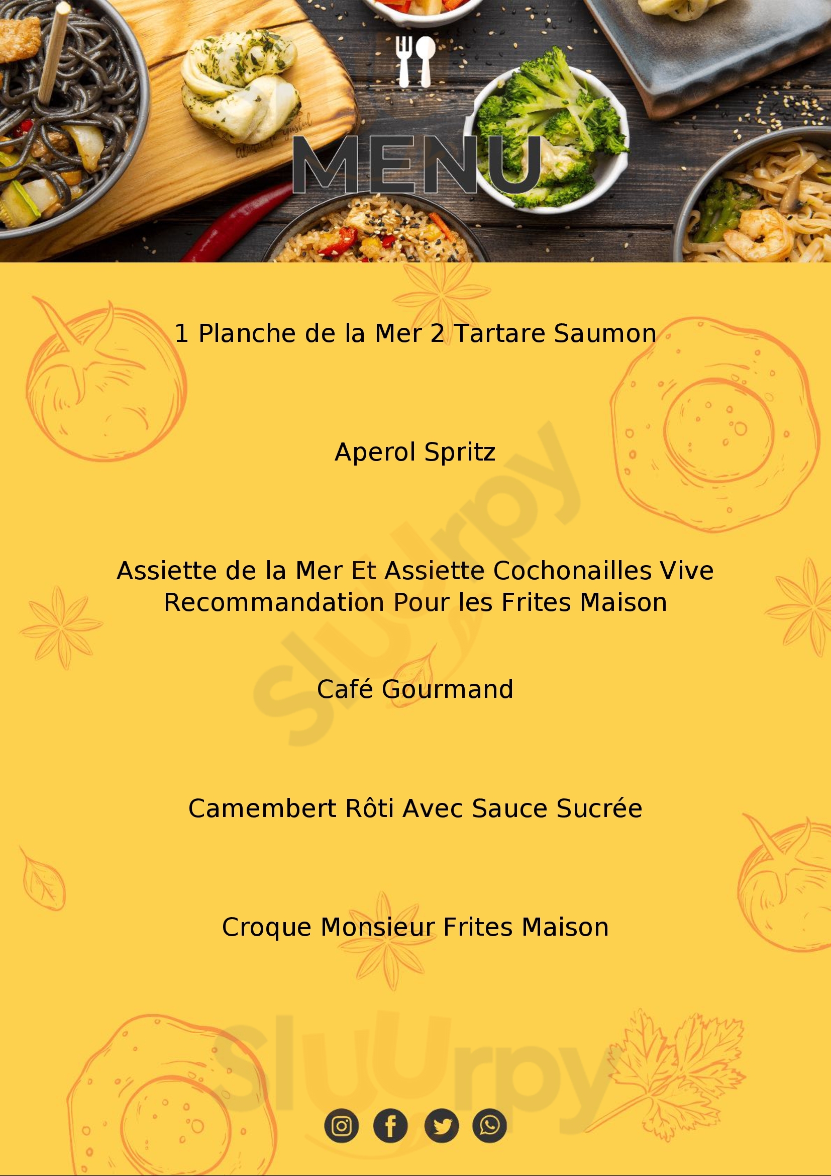 Coquillages And Co Ouistreham Menu - 1
