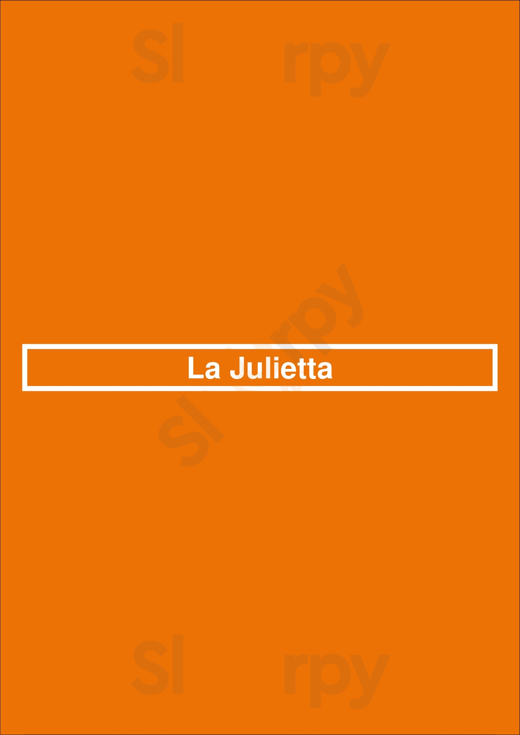 La Julietta Aix-en-Provence Menu - 1