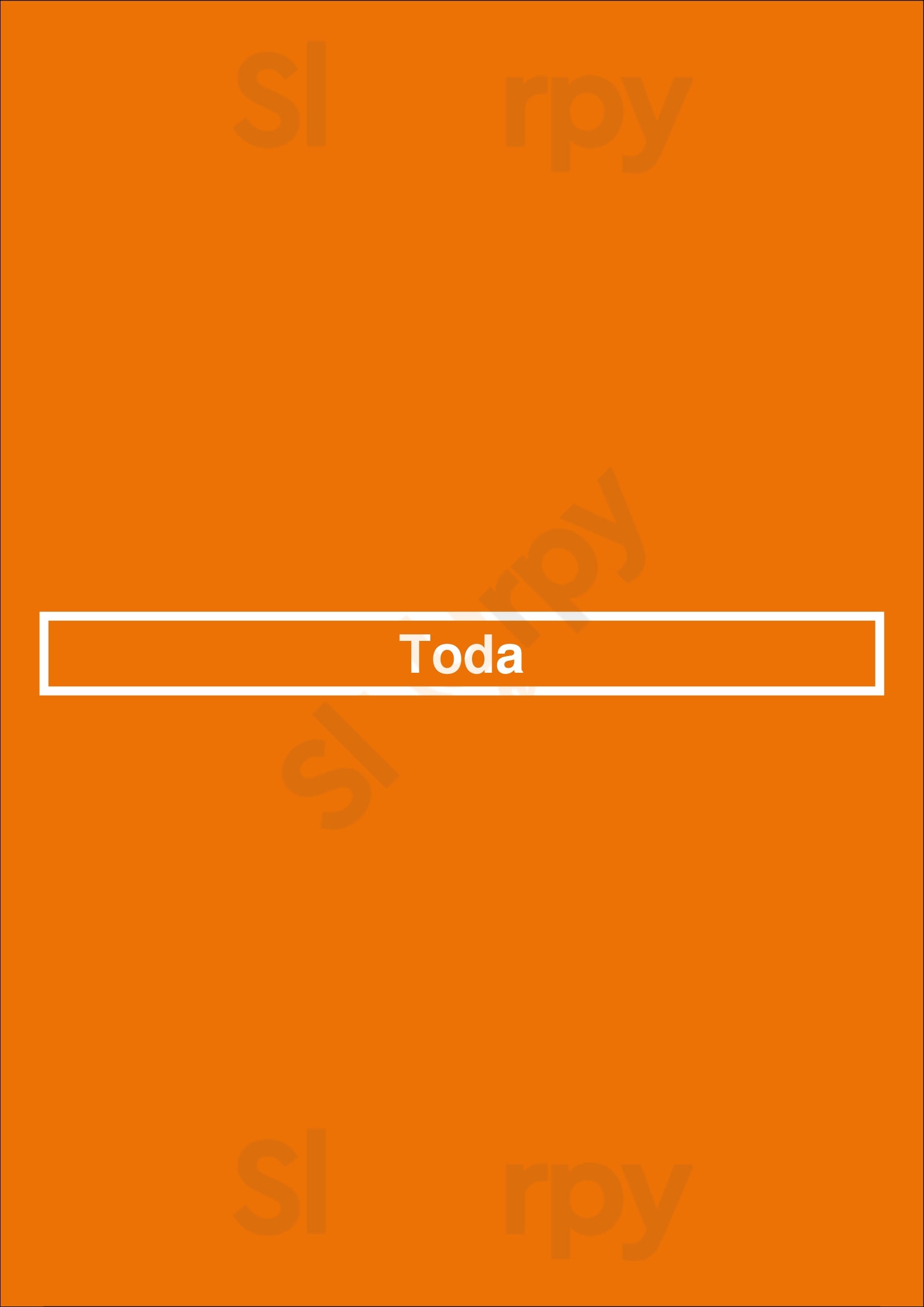 Main Menu - Toda