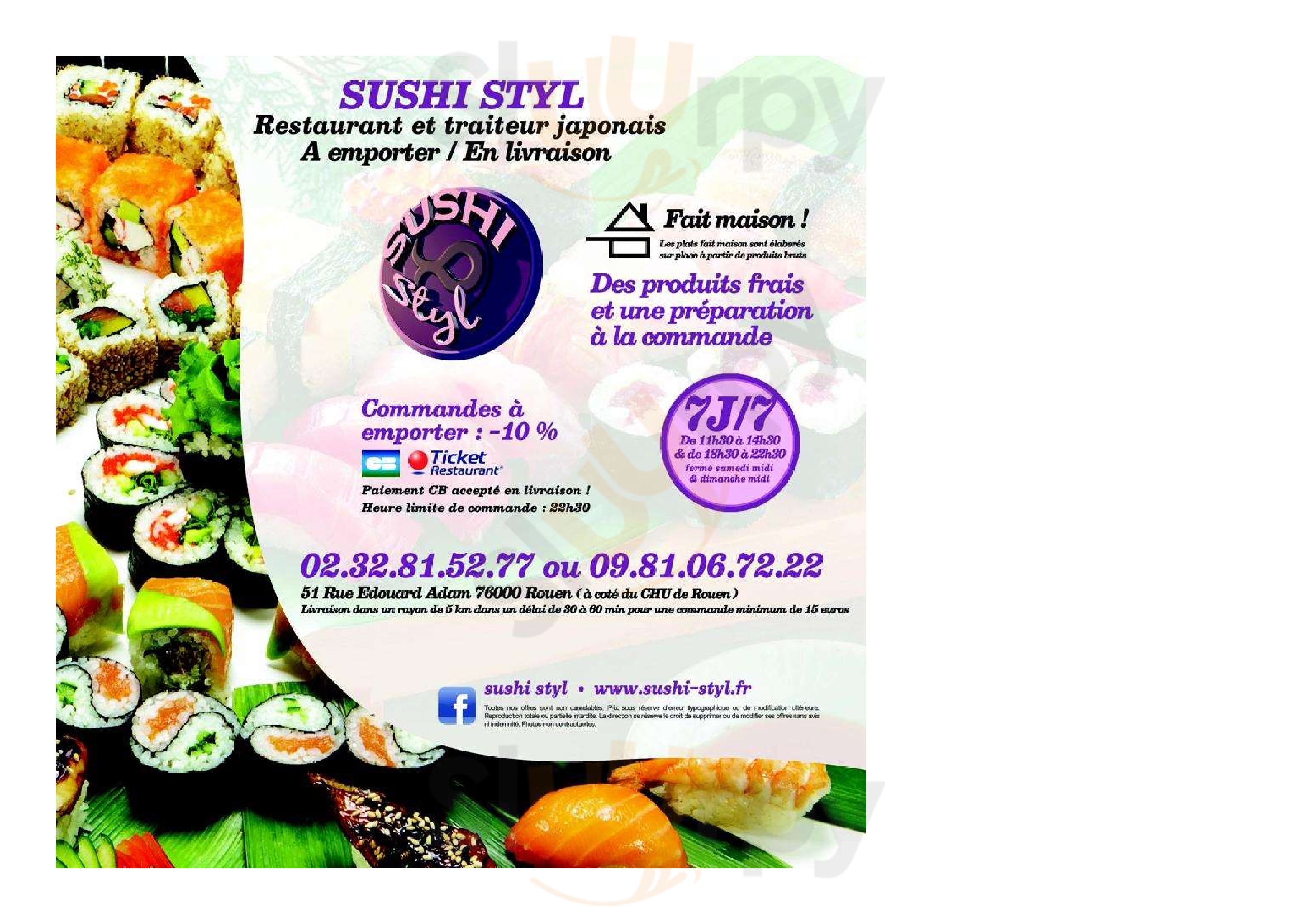 Sushi Style Rouen Menu - 1