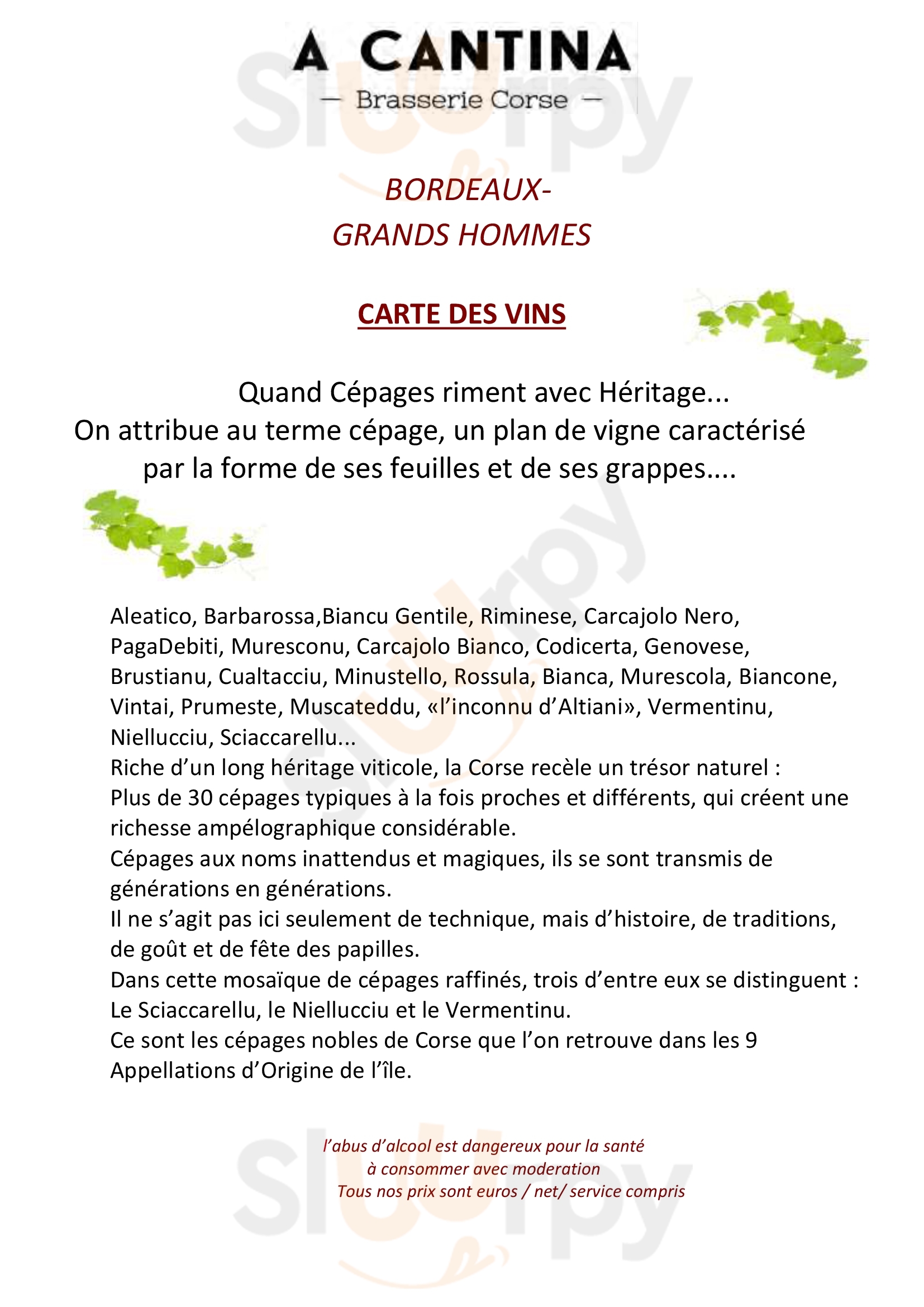 Main Menu - Le Comptoir Des Bahutiers