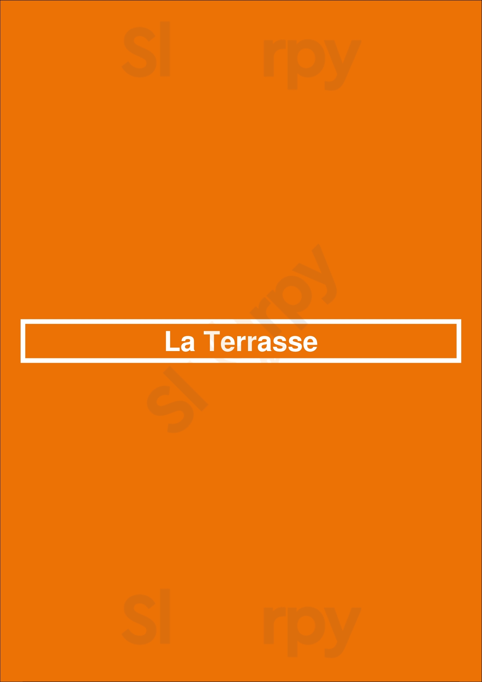 La Terrasse Nice Menu - 1