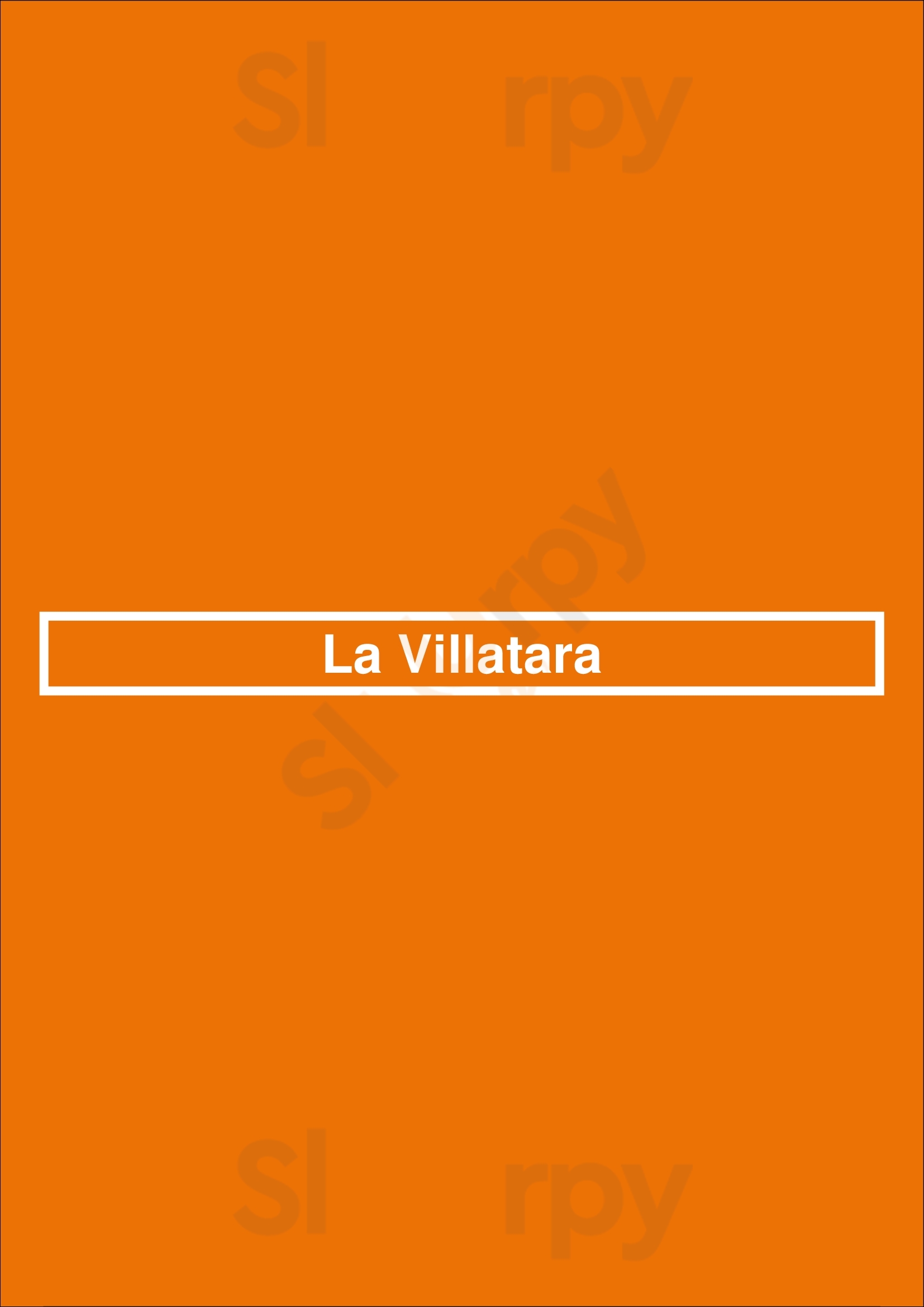 La Villatara Trouville Menu - 1