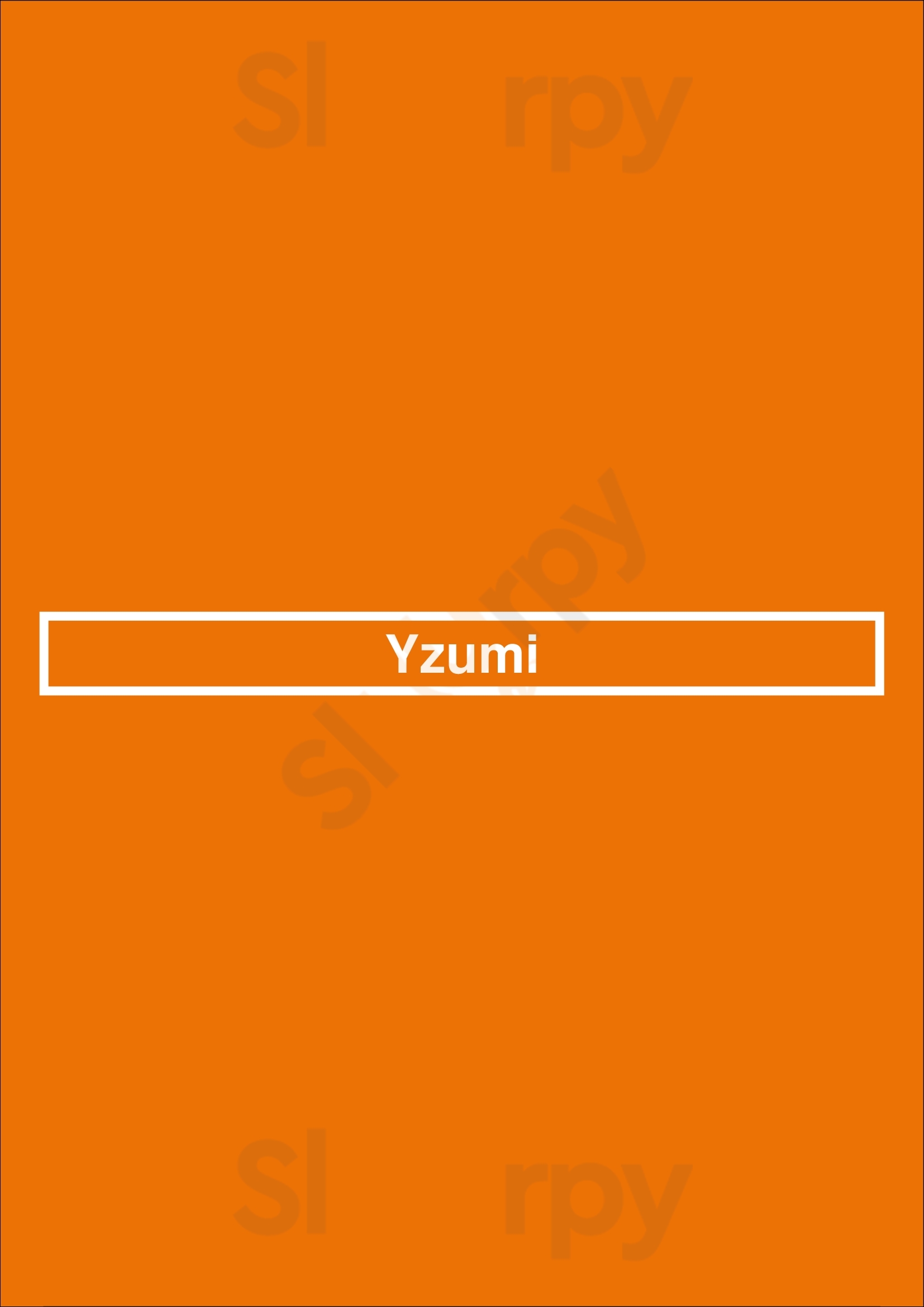 Yzumi Lyon Menu - 1