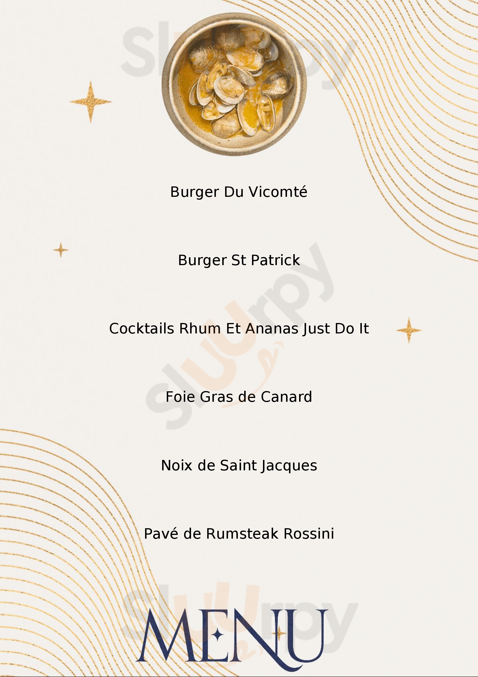 Le Vicomté Rouen Menu - 1