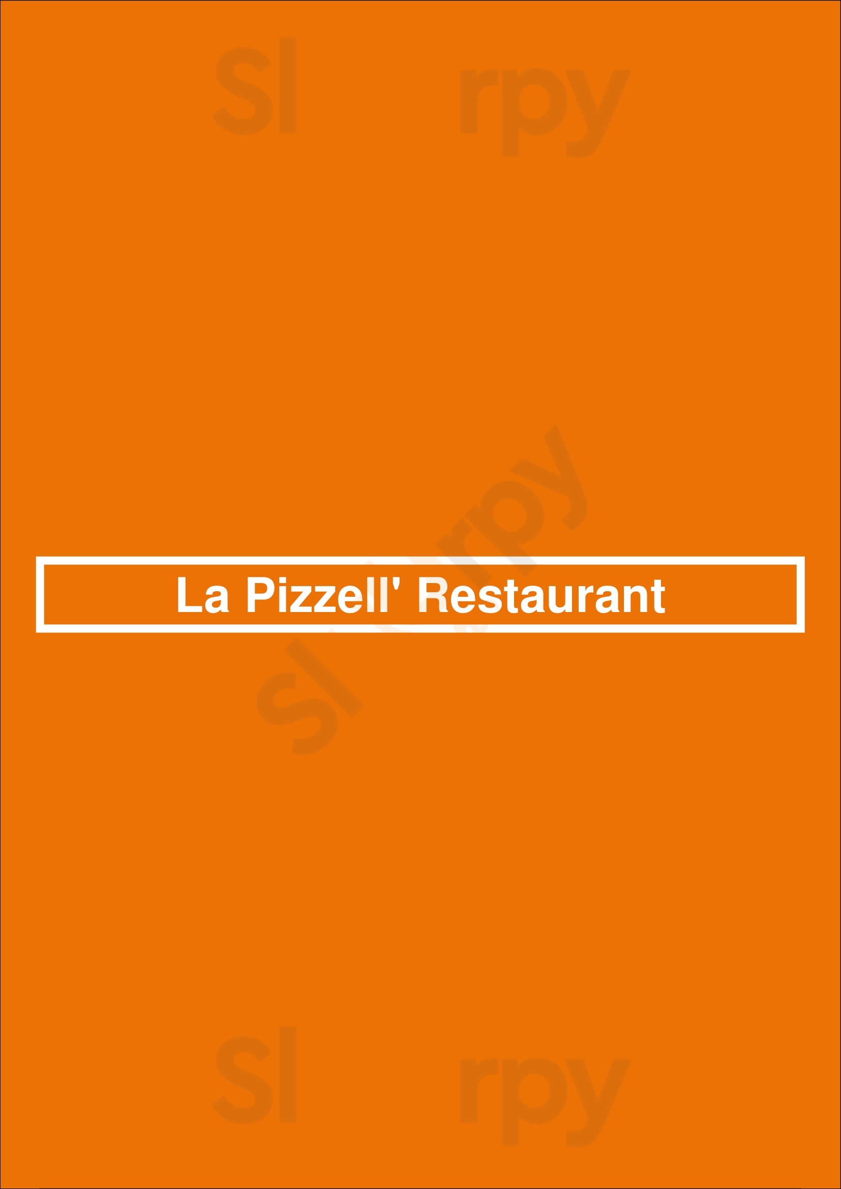 La Pizzell' Restaurant Saint-Priest Menu - 1