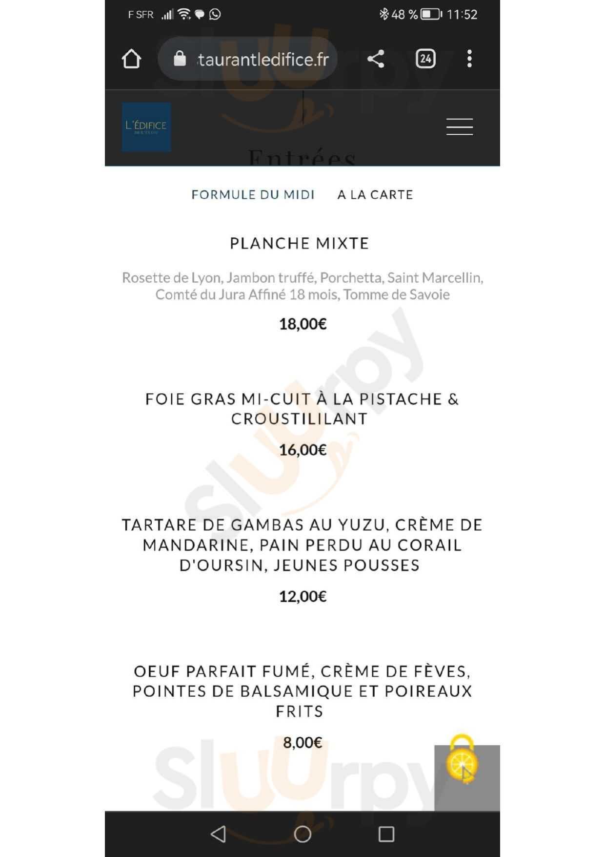Main Menu - Le Clos De L'ange