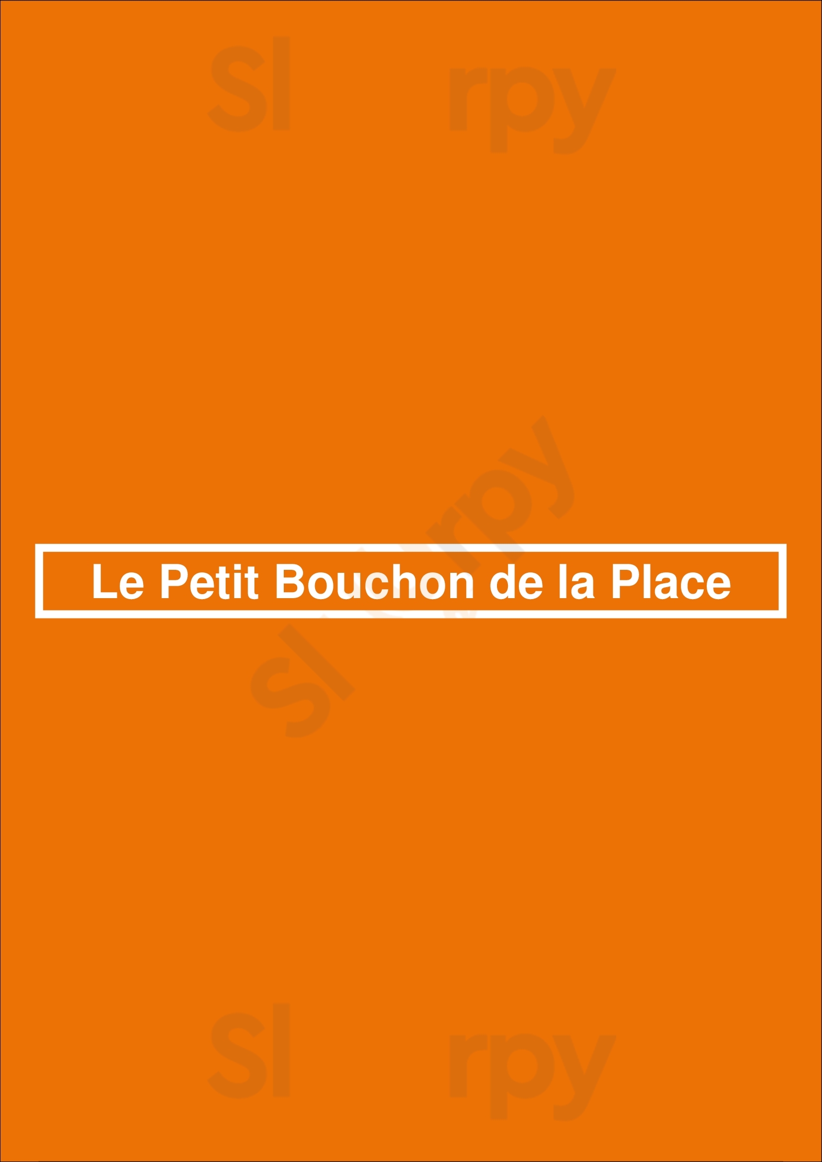 Le Petit Bouchon De La Place Lyon Menu - 1