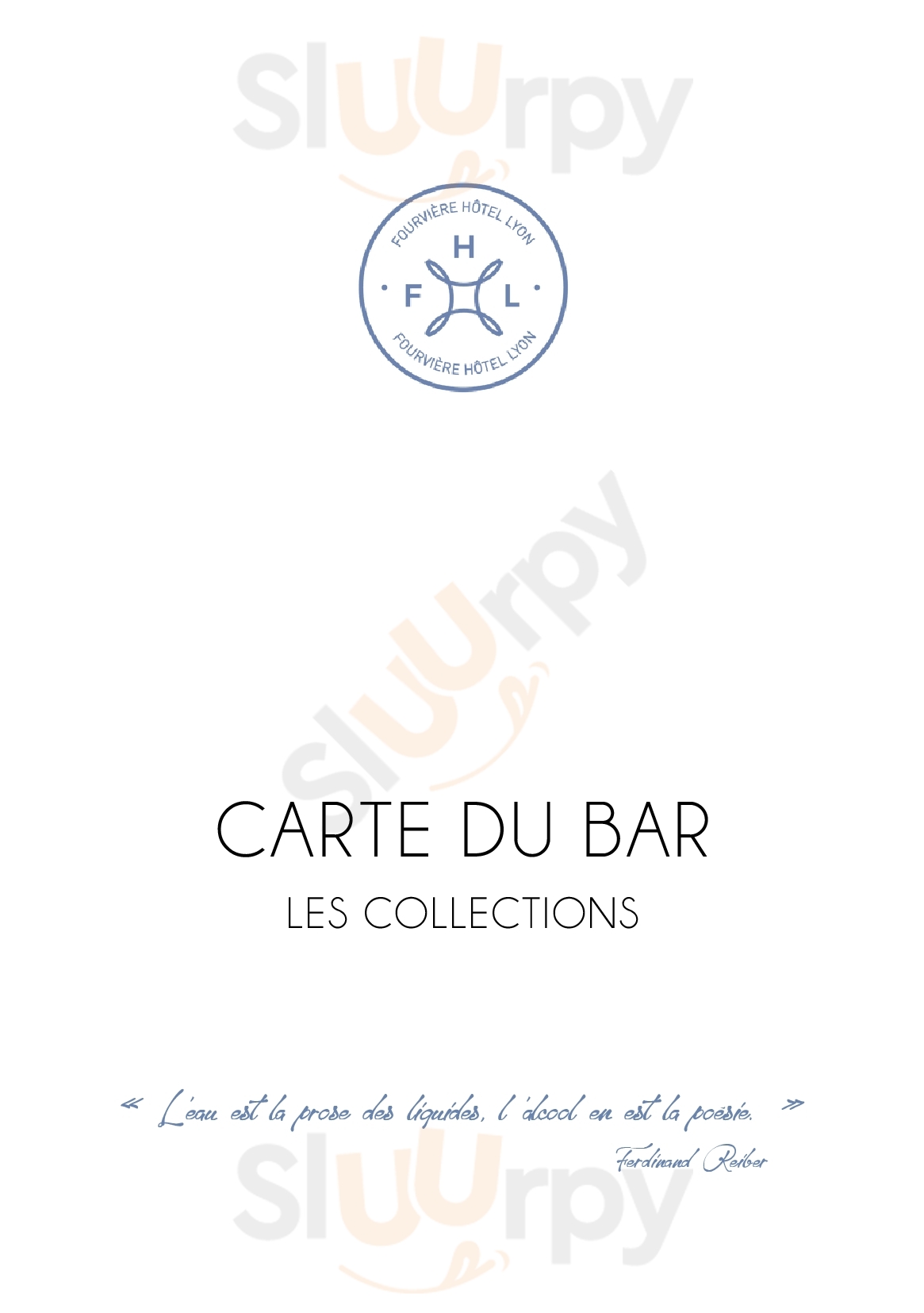 Bar Les Collections Lyon Menu - 1