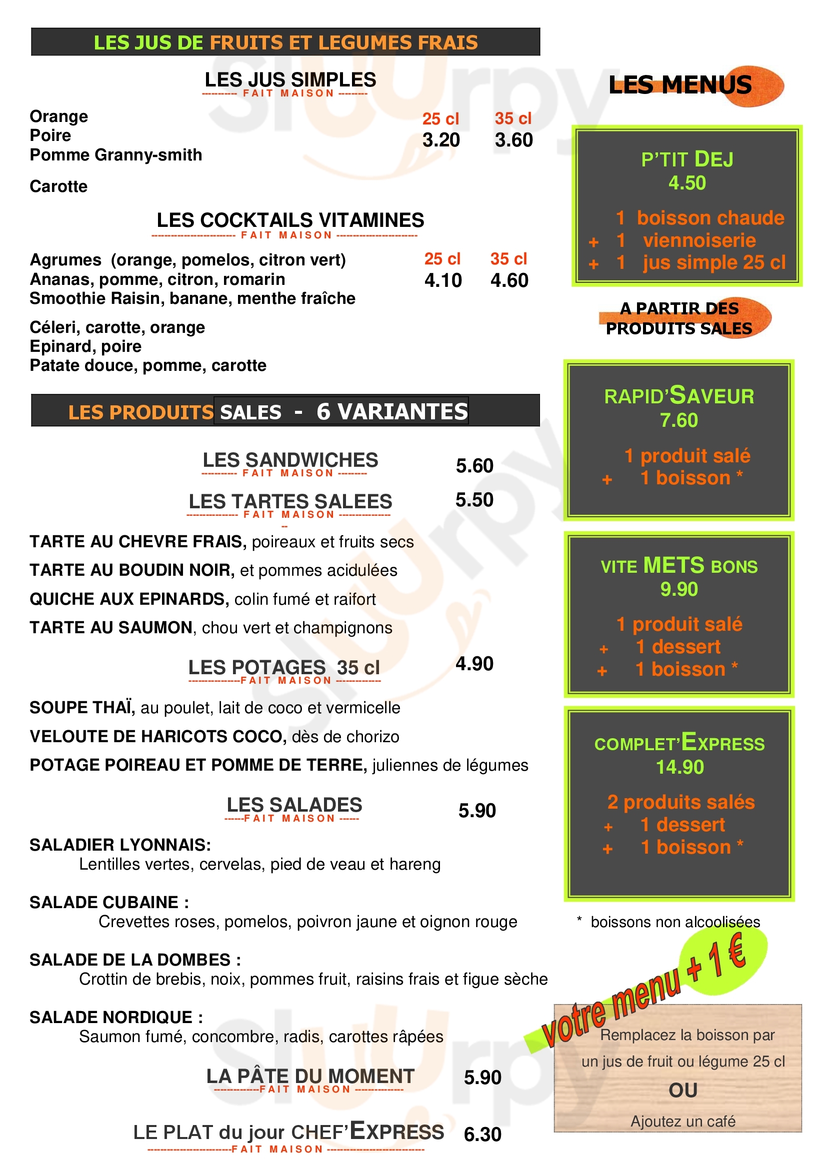 Mercierexpress Lyon Menu - 1