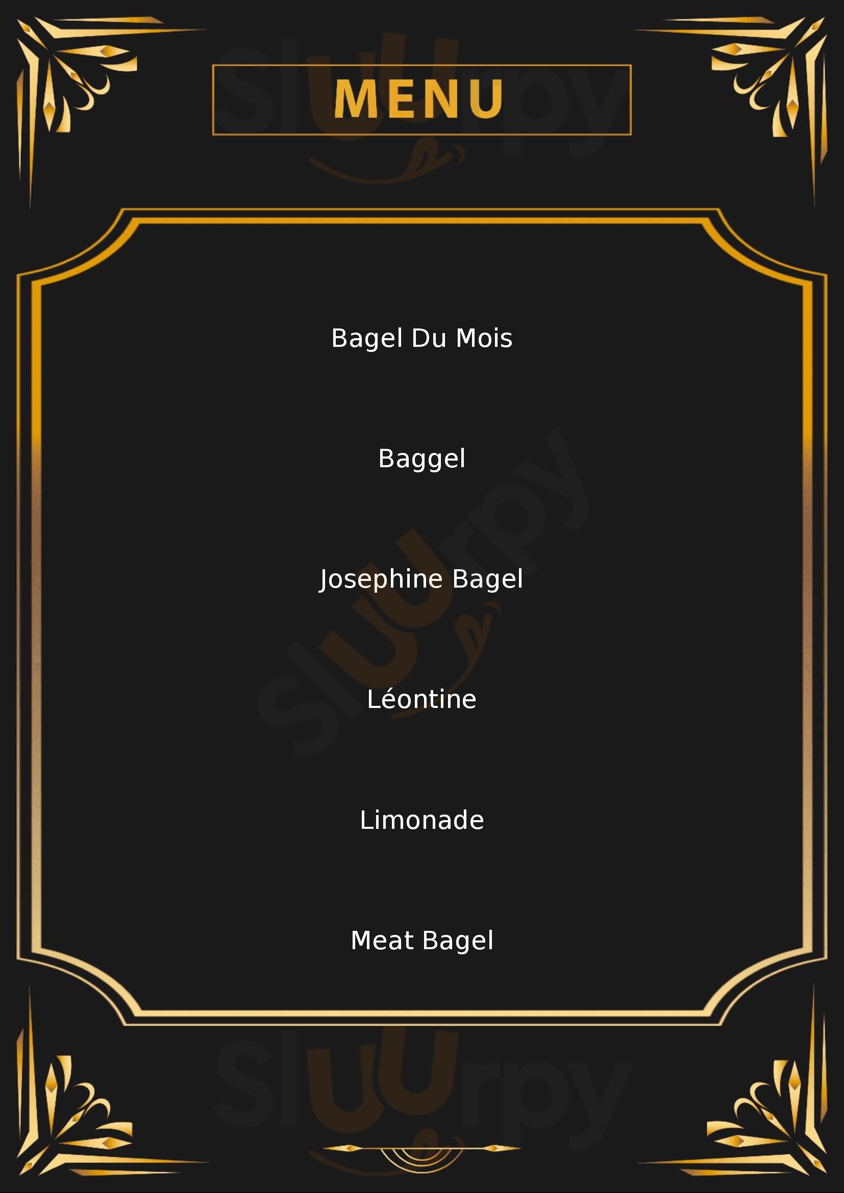 Bagelstein Bordeaux Menu - 1