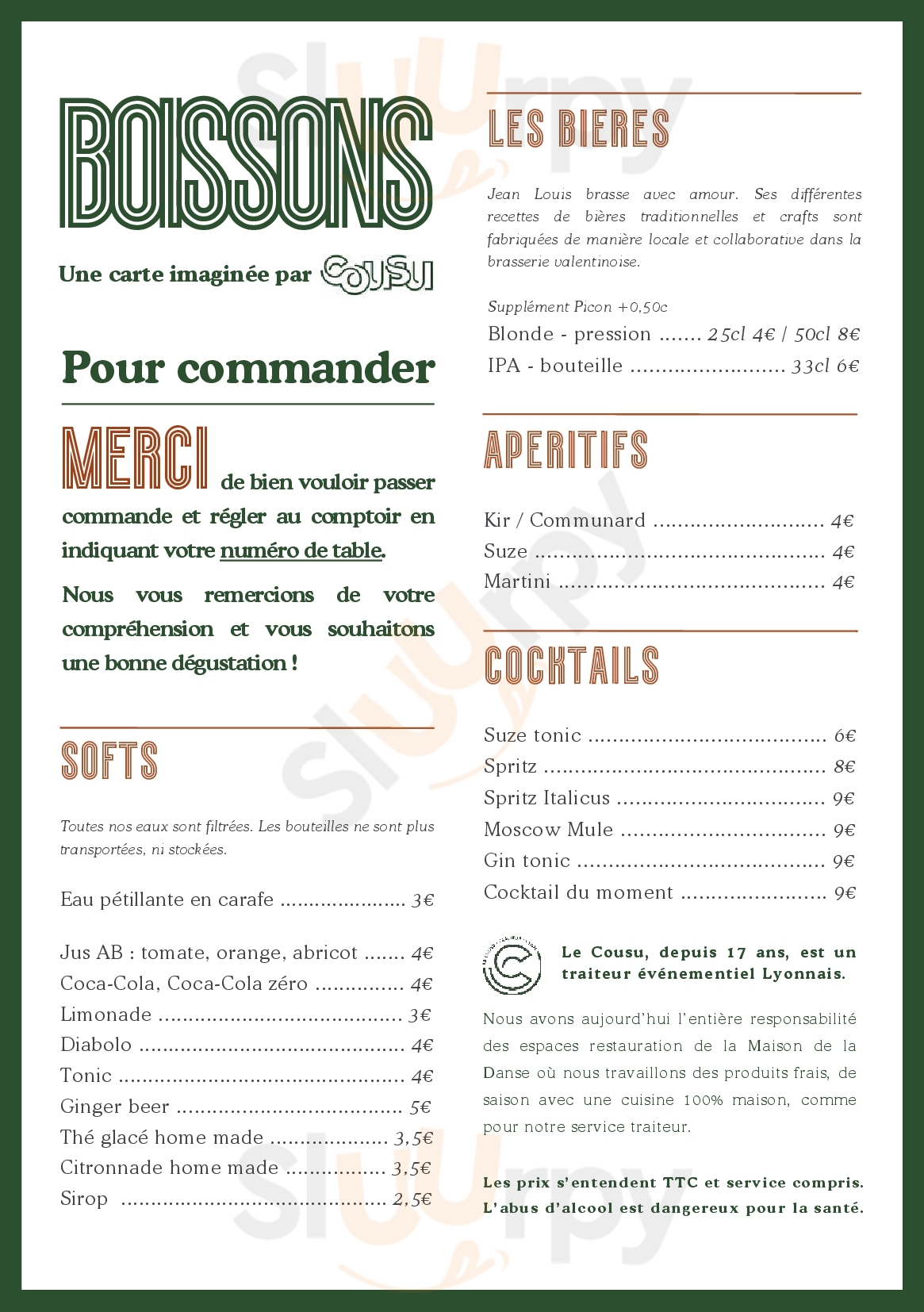 Main Menu - Ginger Et Fred